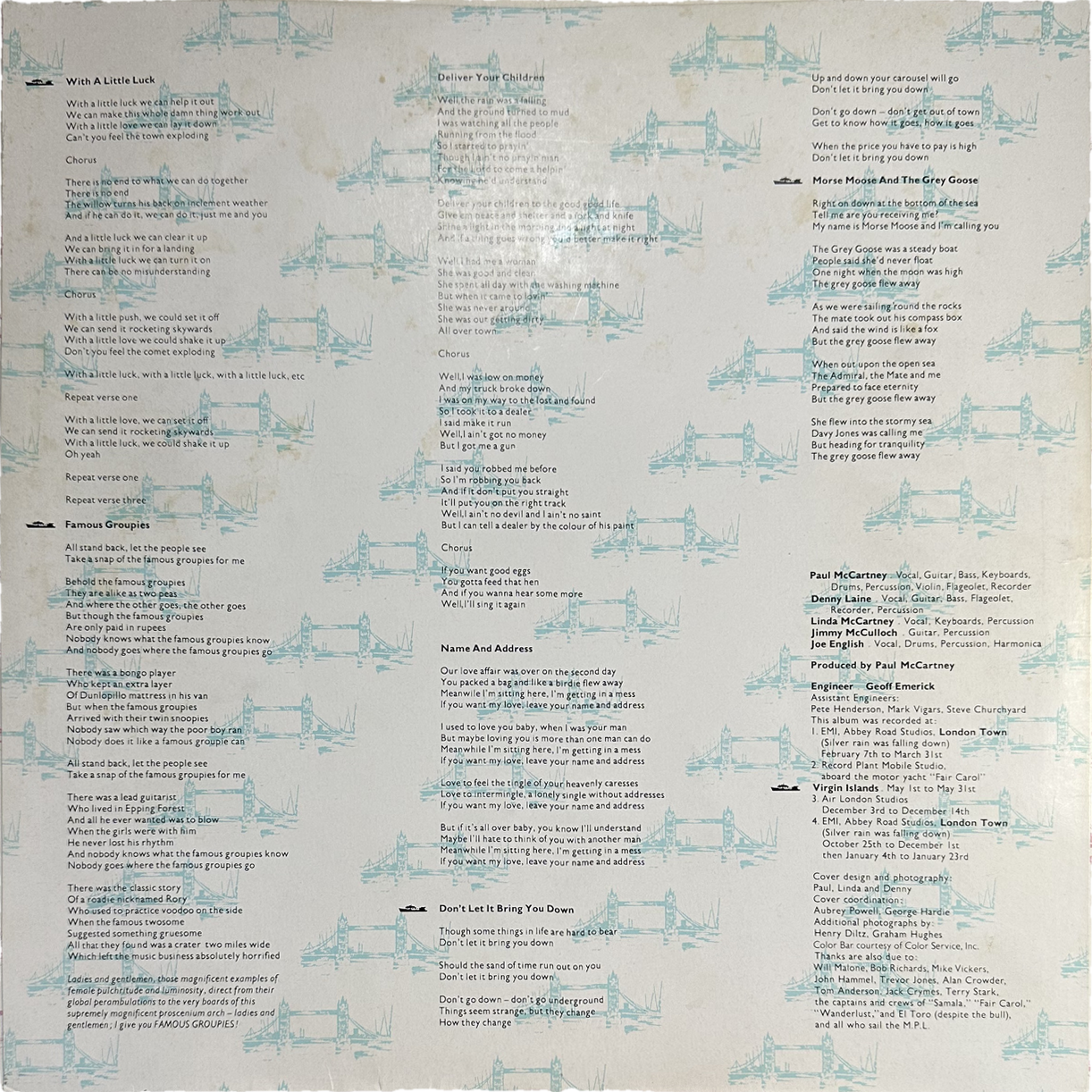 Wings (2) — London Town 4