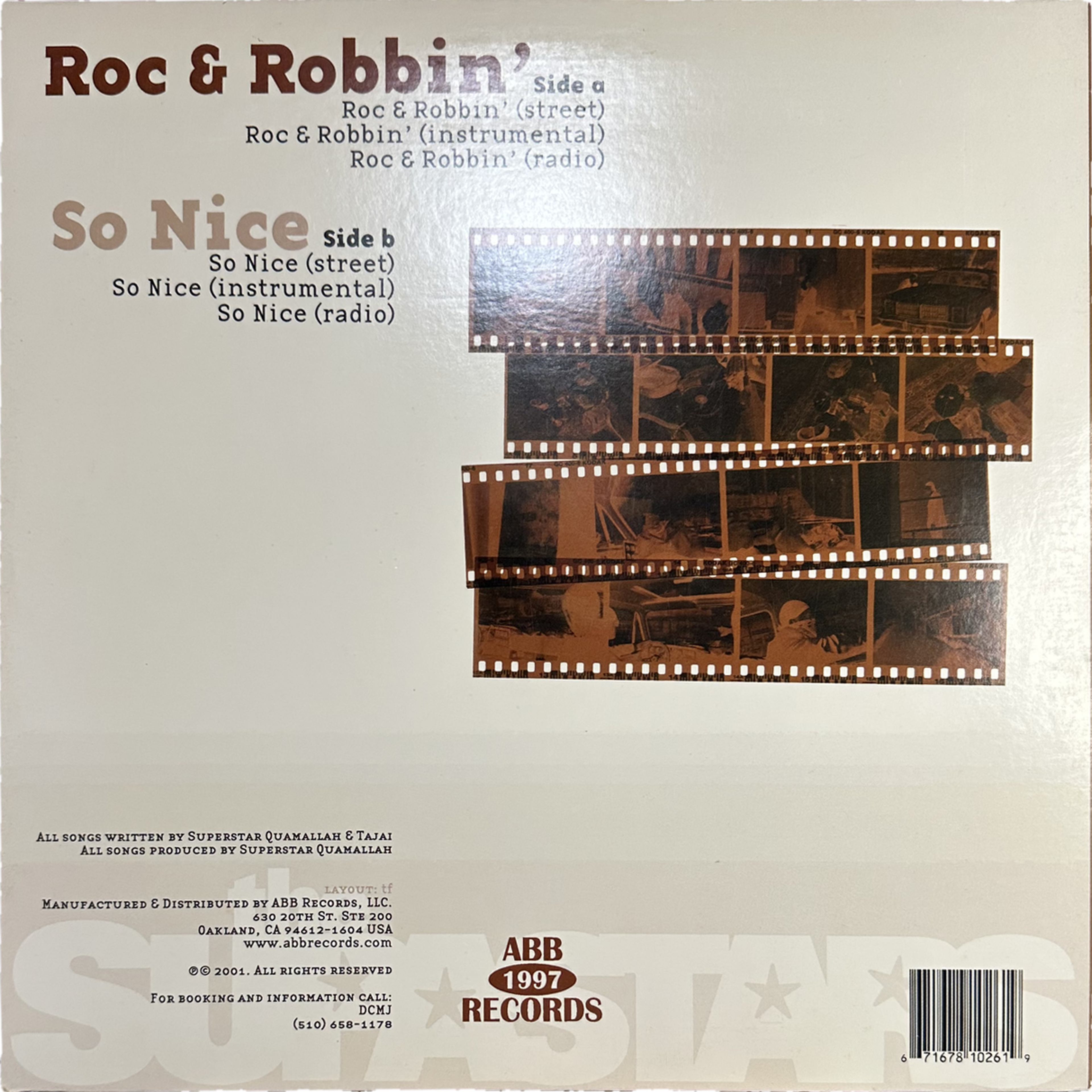 Supastars — Roc & Robbin' / So Nice 2