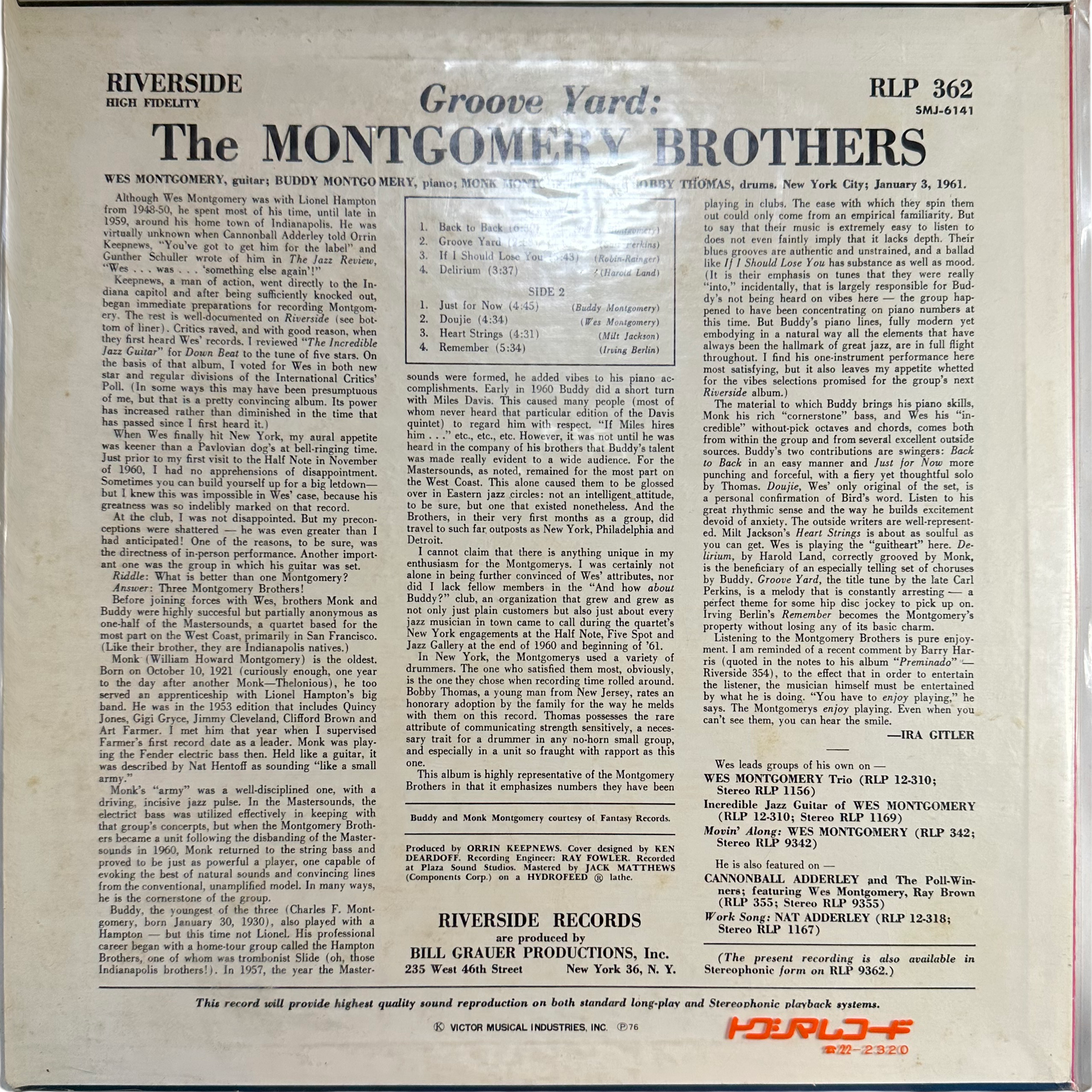 The Montgomery Brothers — Groove Yard 2