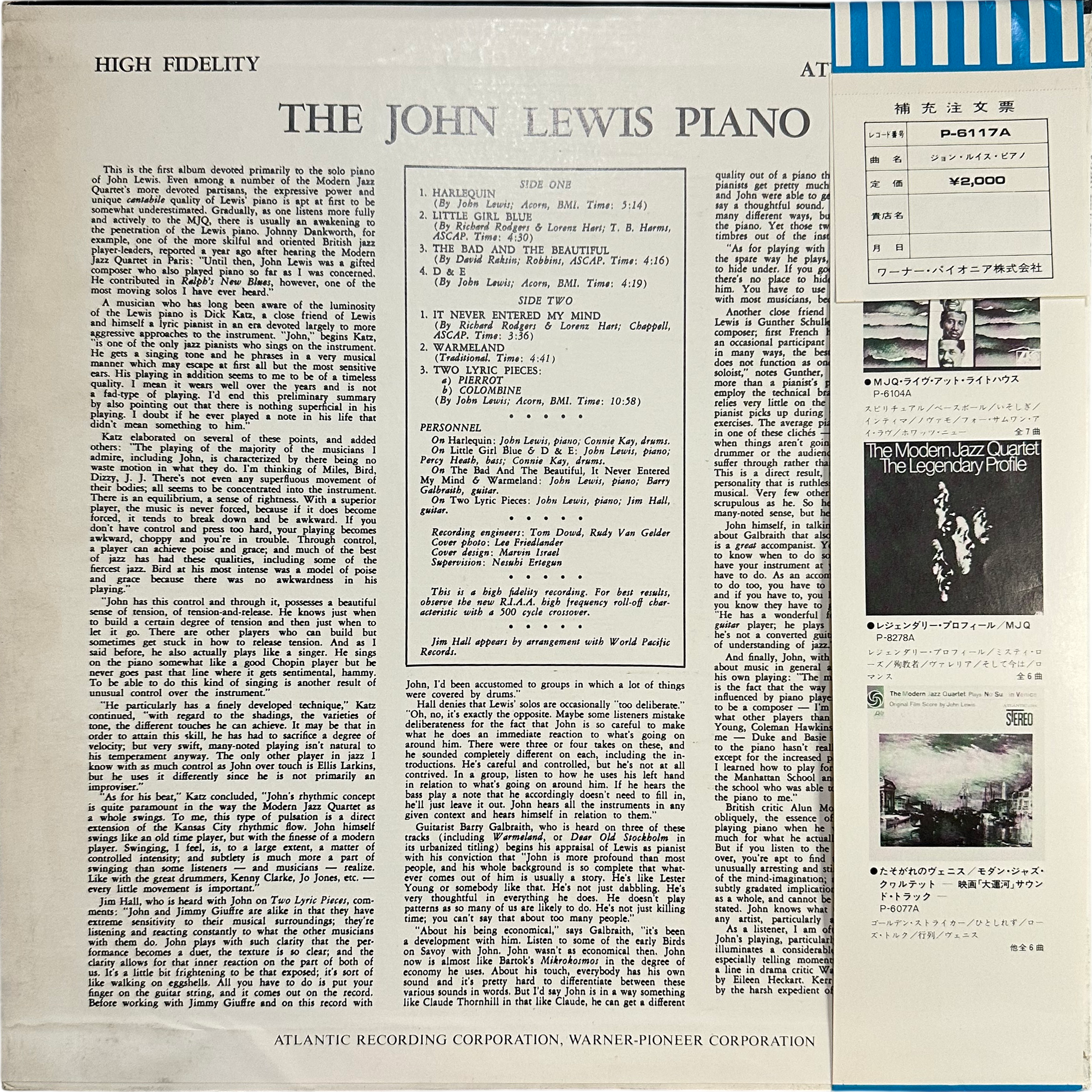 John Lewis (2) — The John Lewis Piano