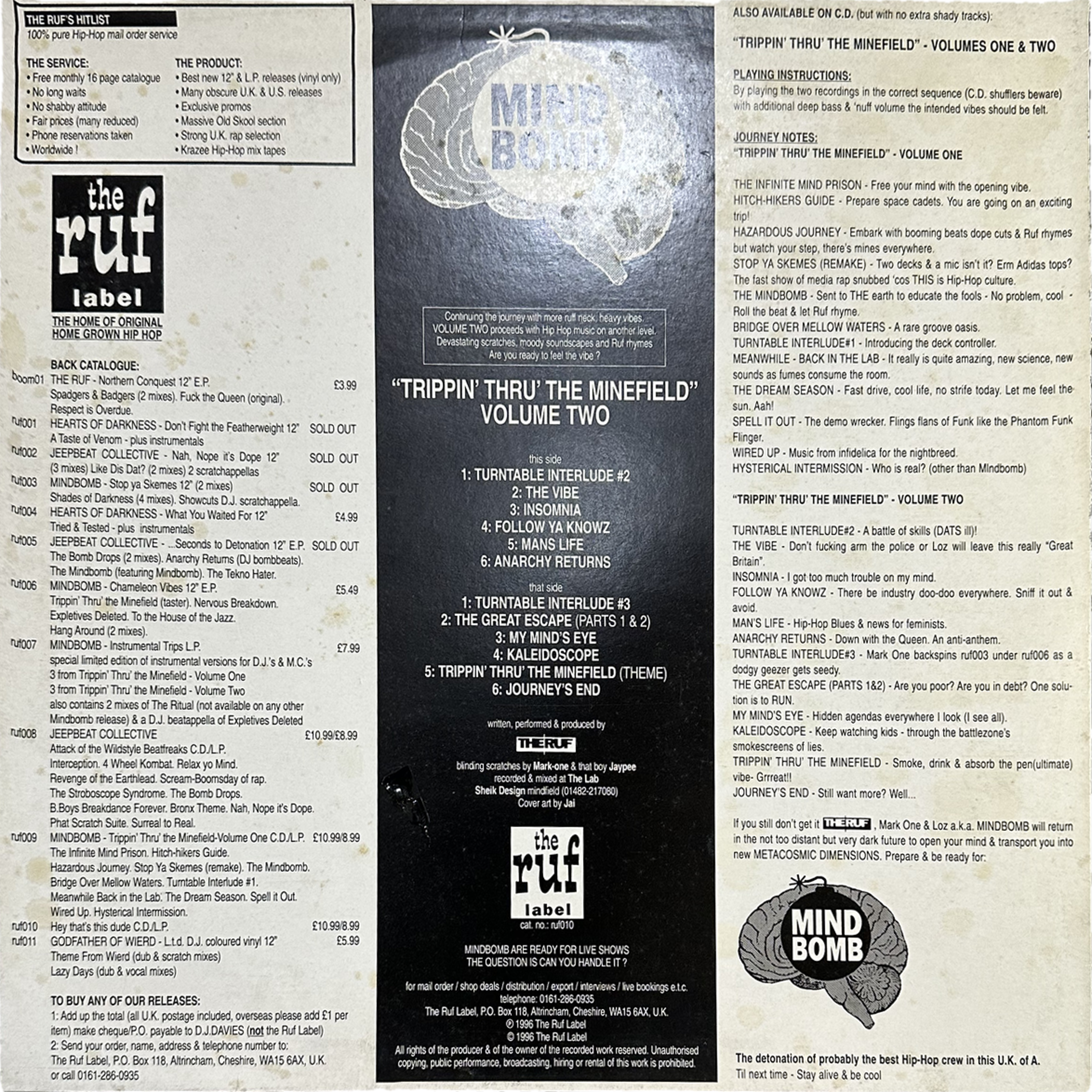 Mind Bomb — "Trippin´ Thru´ The Mindfield" Volume Two 2