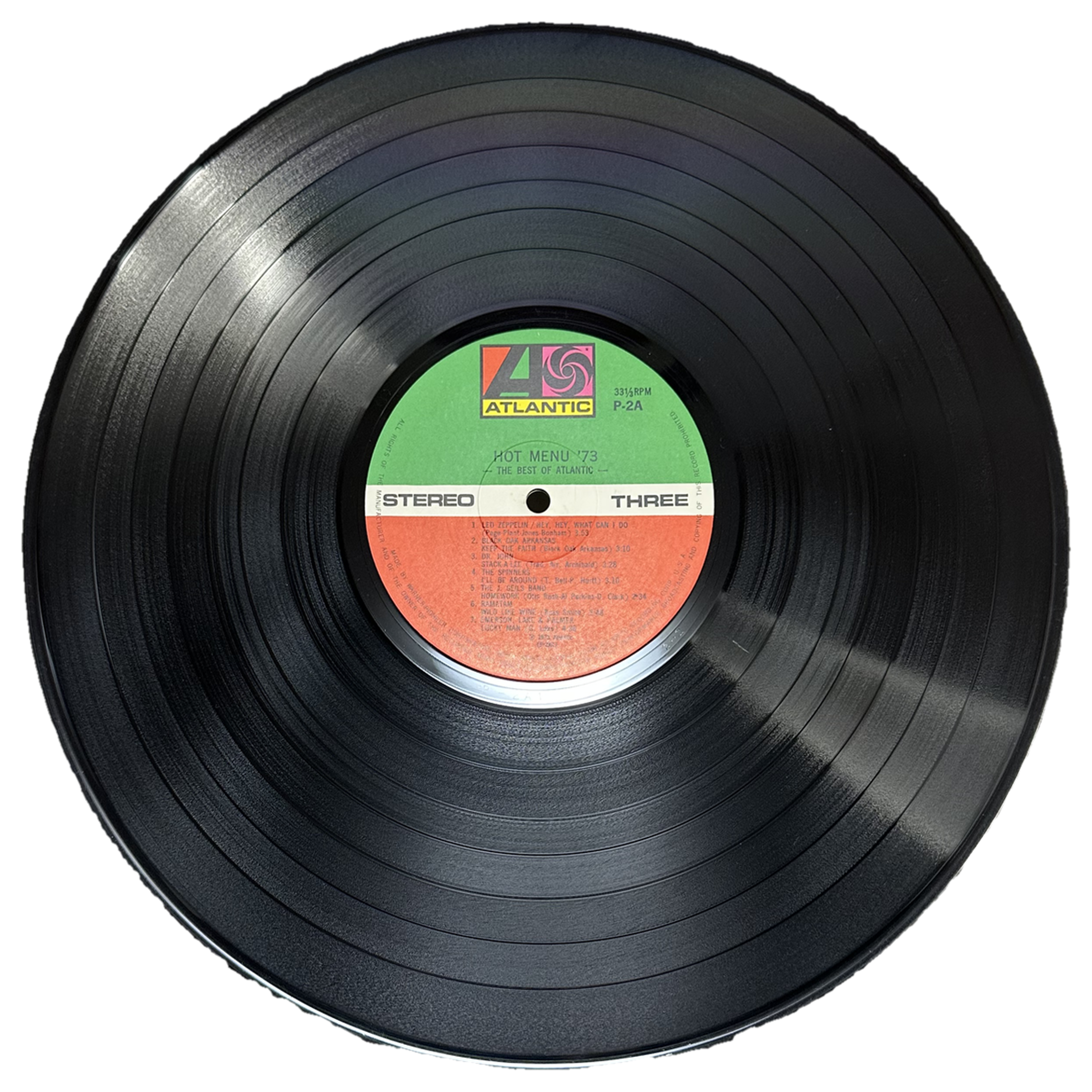 Various — Hot Menu '73  -The Best Of Warner/Reprise/Atlantic 6