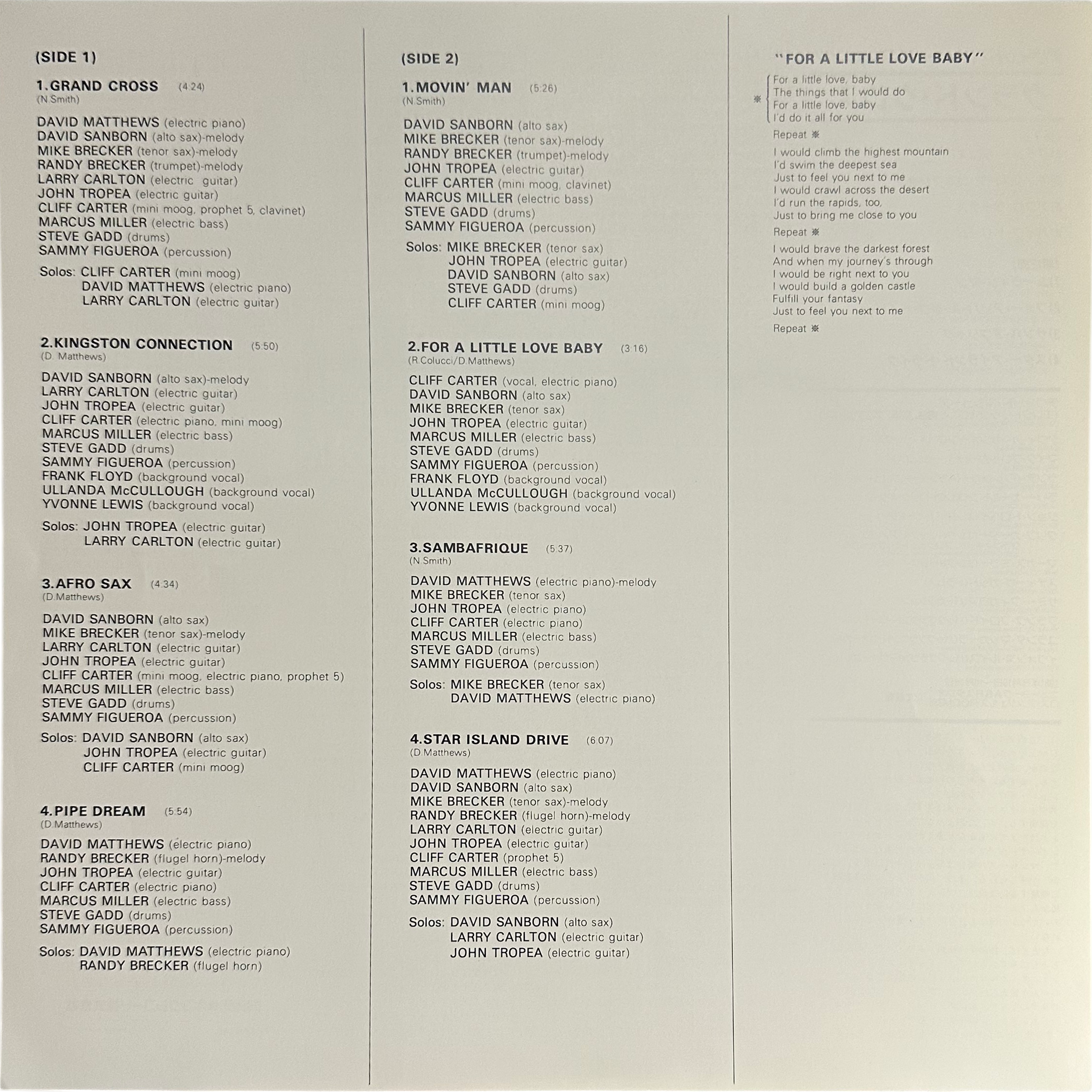 David Matthews (3),Grand Cross — Grand Cross 5