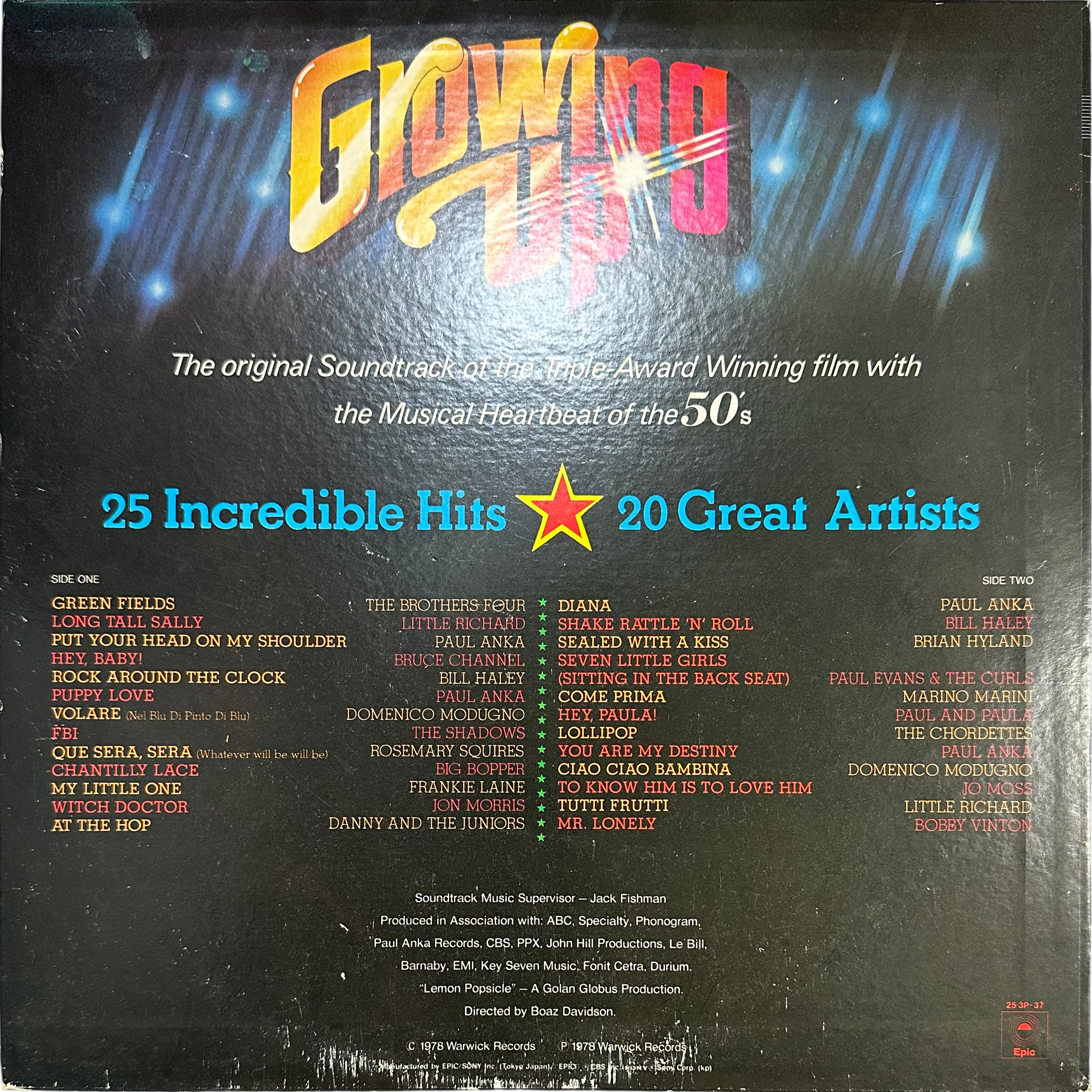 Various — Growing Up (Original Sound Track Album) 2