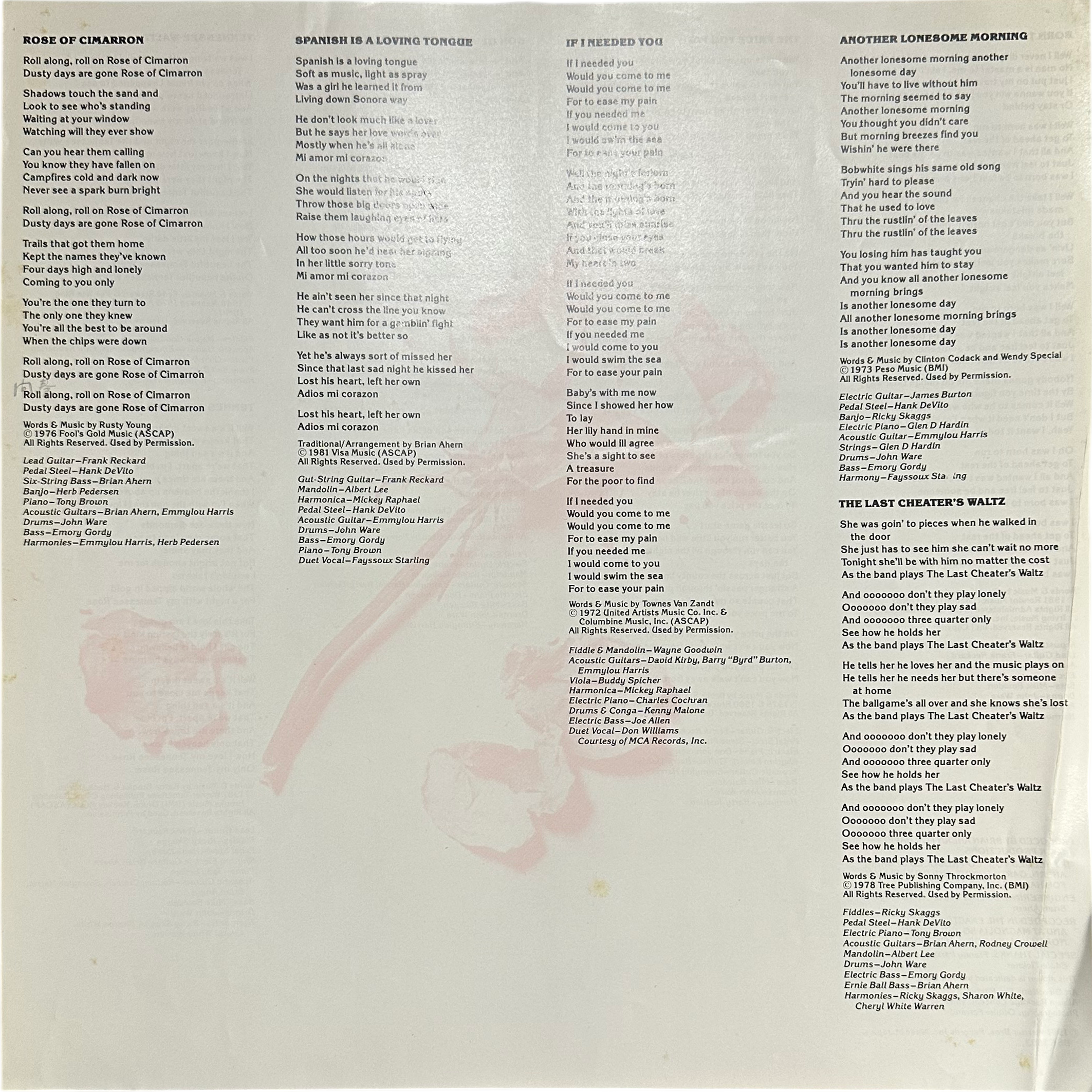 Emmylou Harris — Cimarron 6
