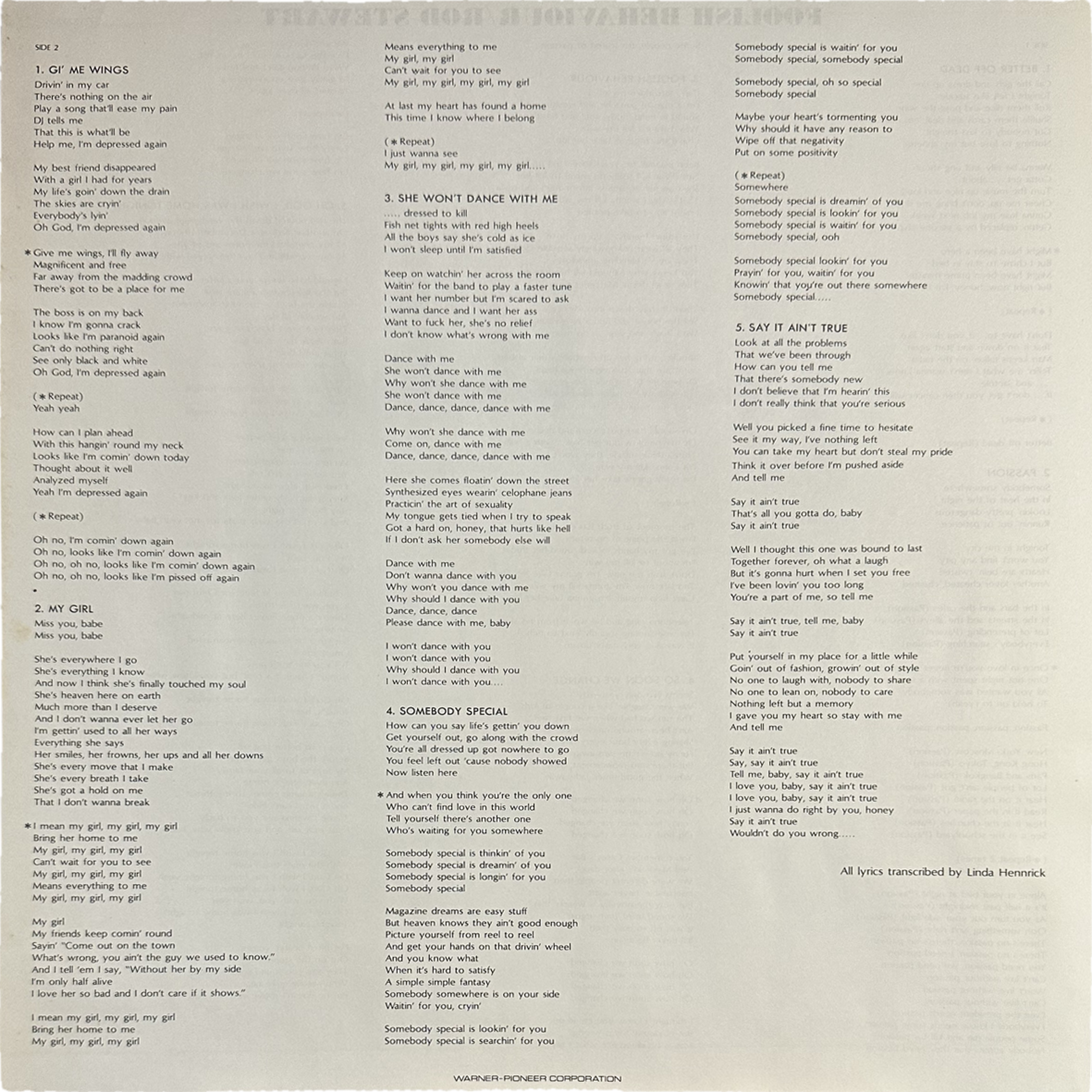Rod Stewart — Foolish Behaviour 7