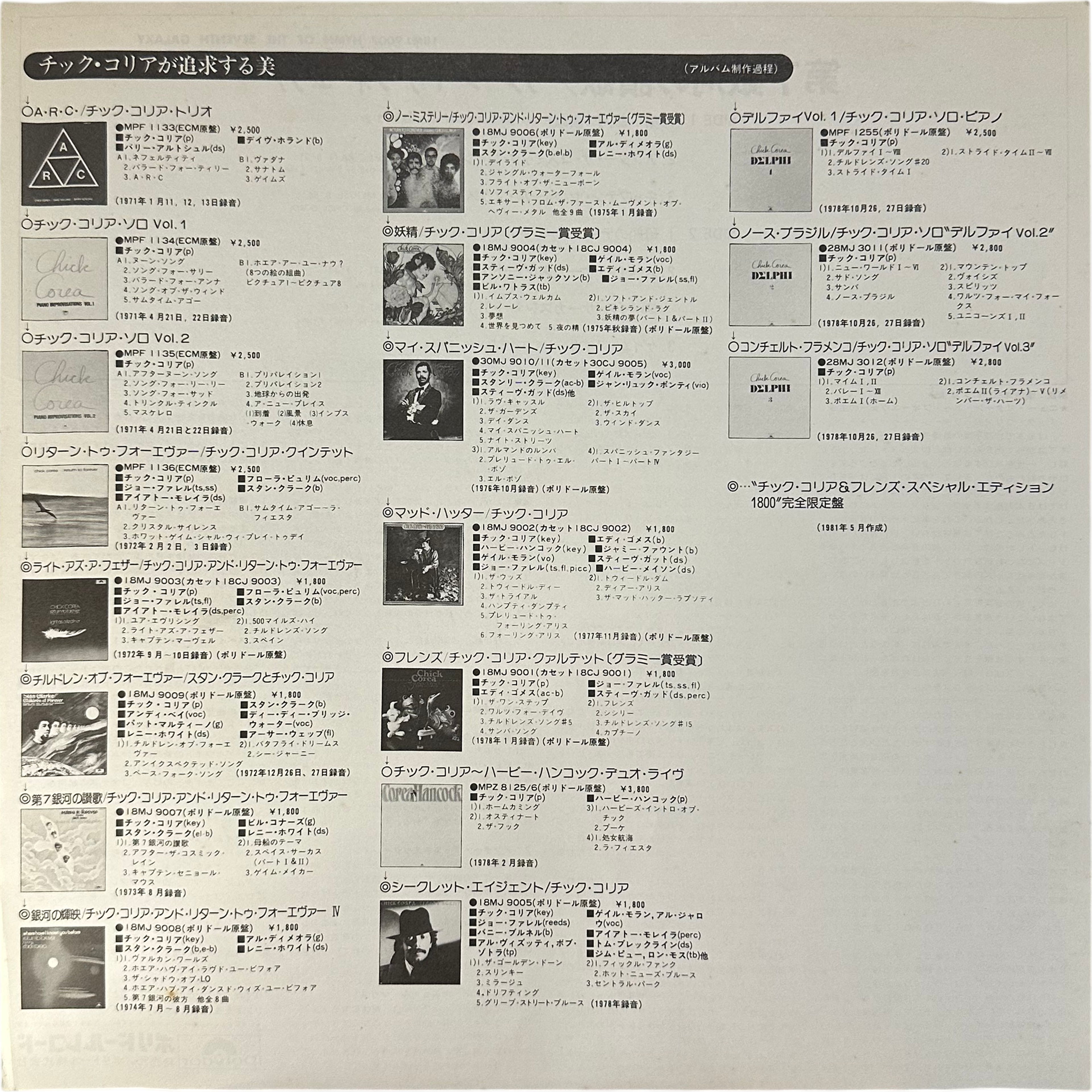 Chick Corea,Return To Forever — Hymn Of The Seventh Galaxy 5