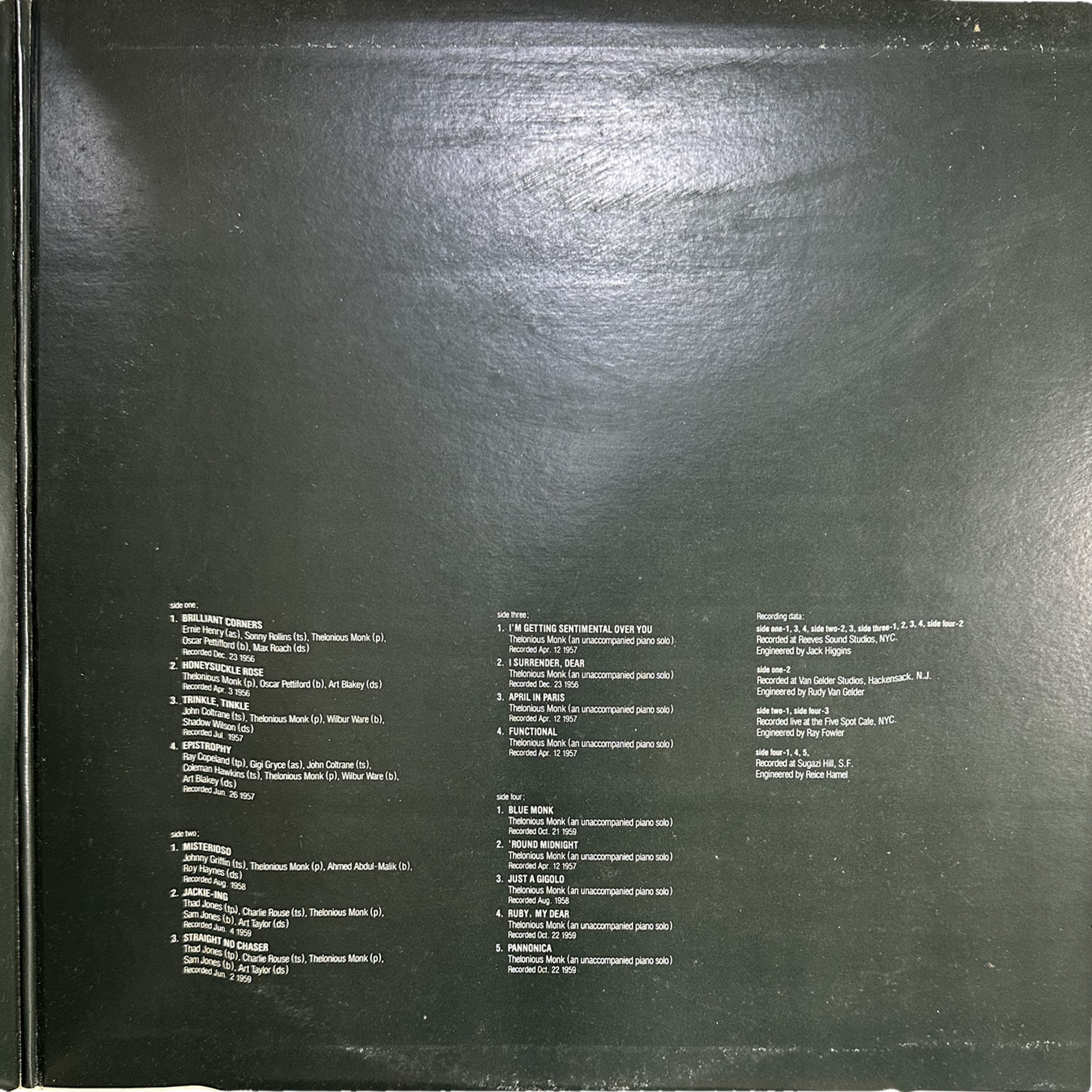 Thelonious Monk — Farewell To Monk 4