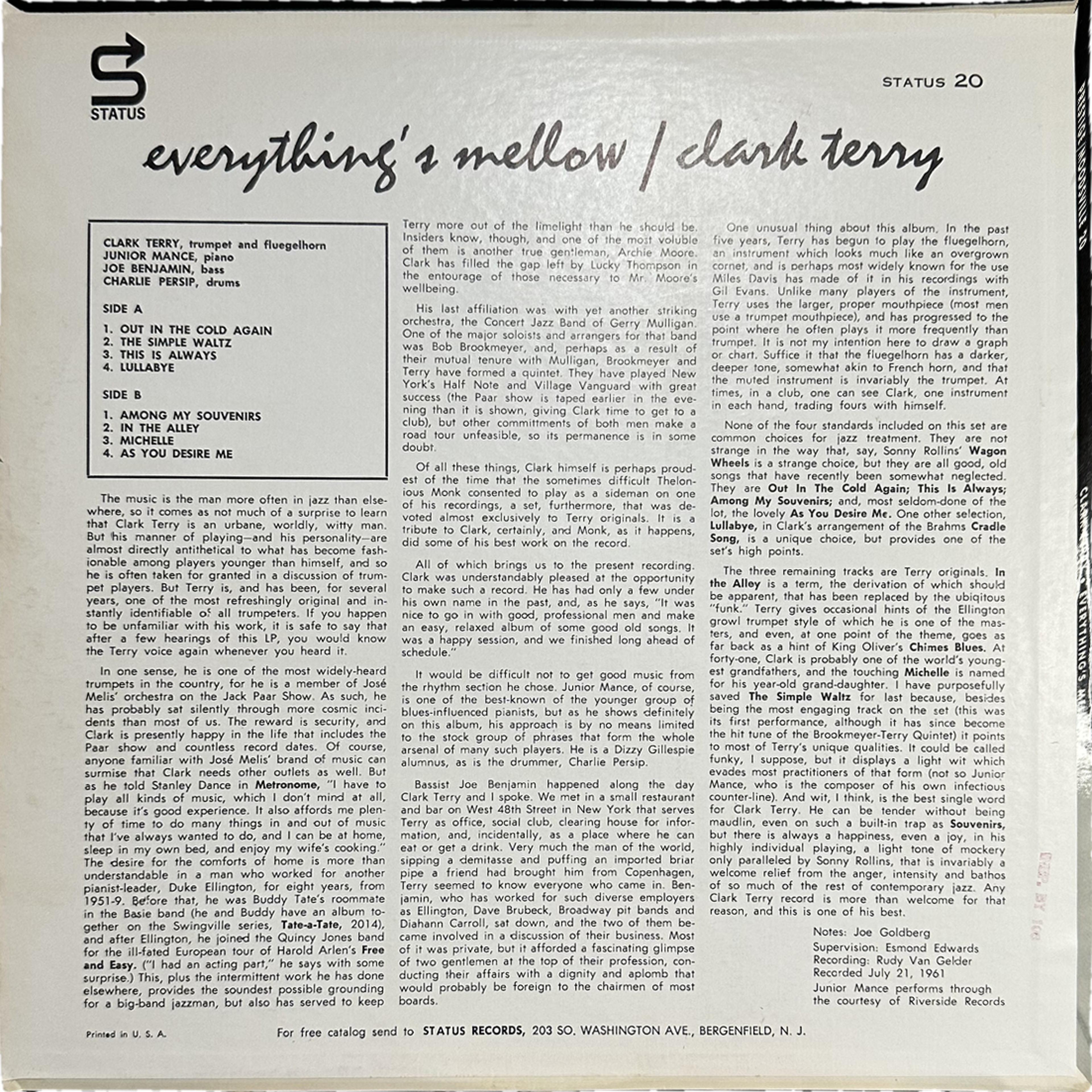 Clark Terry — Everything's Mellow 2