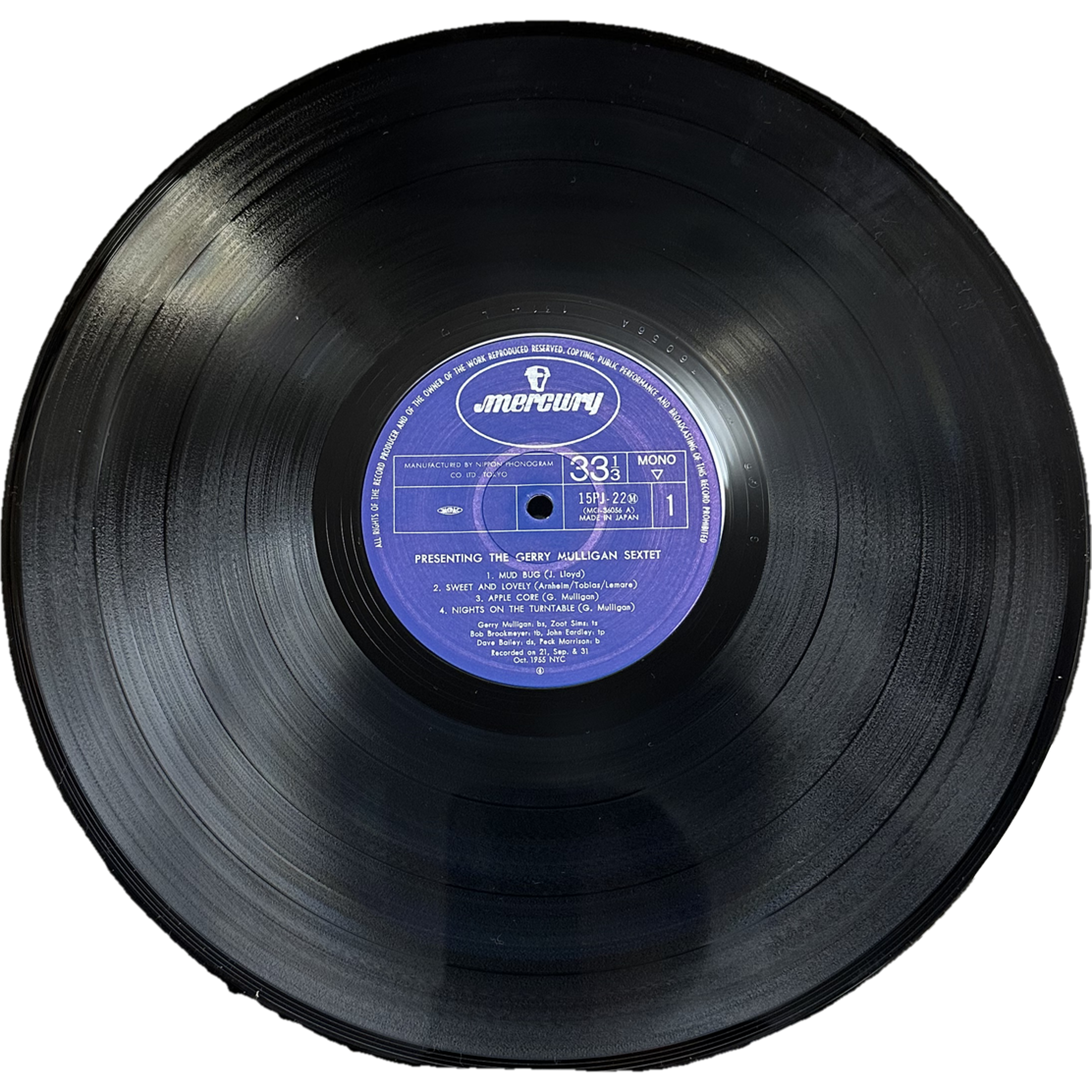 Gerry Mulligan And His Sextet — Presenting The Gerry Mulligan Sextet 3
