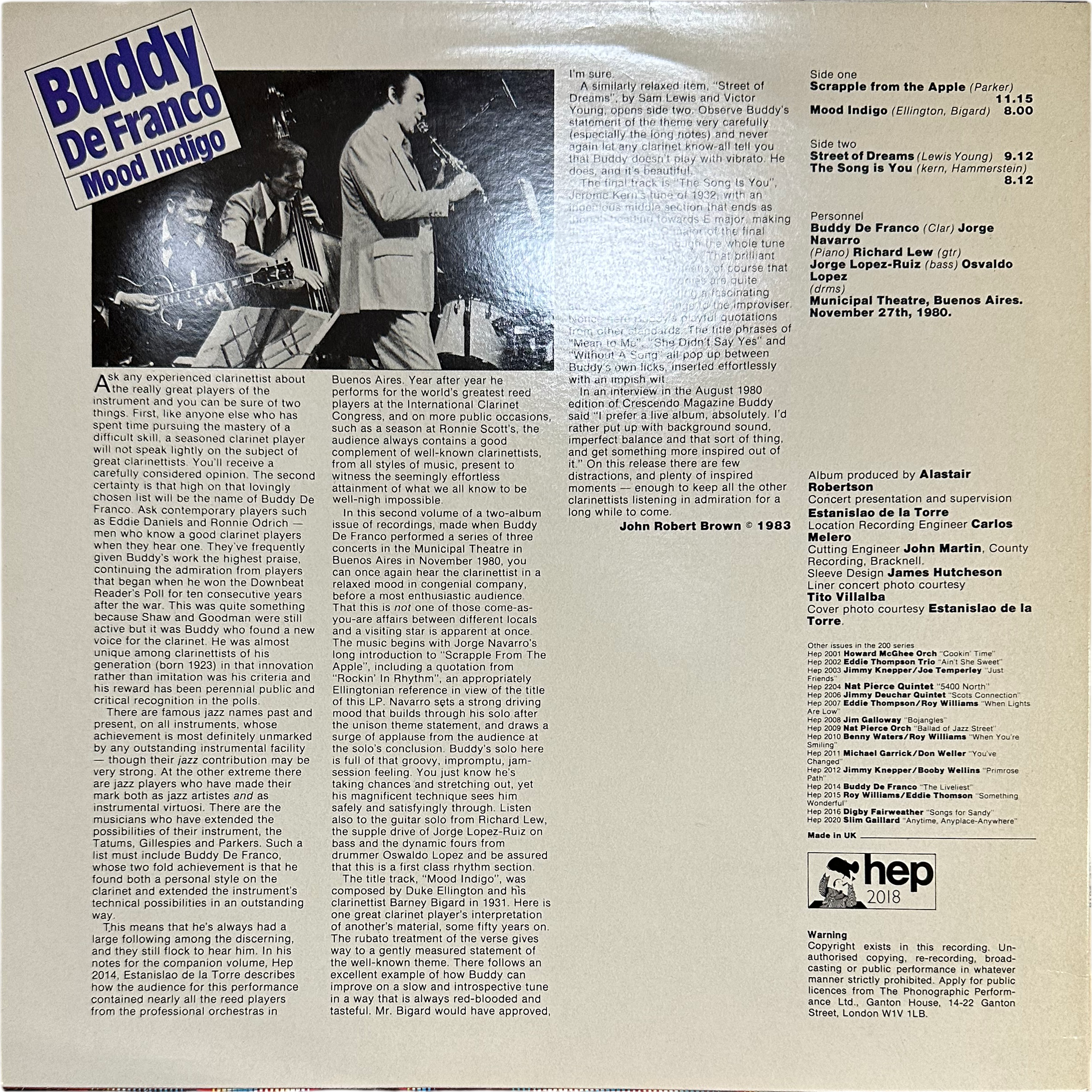 Buddy DeFranco — Mood Indigo 2