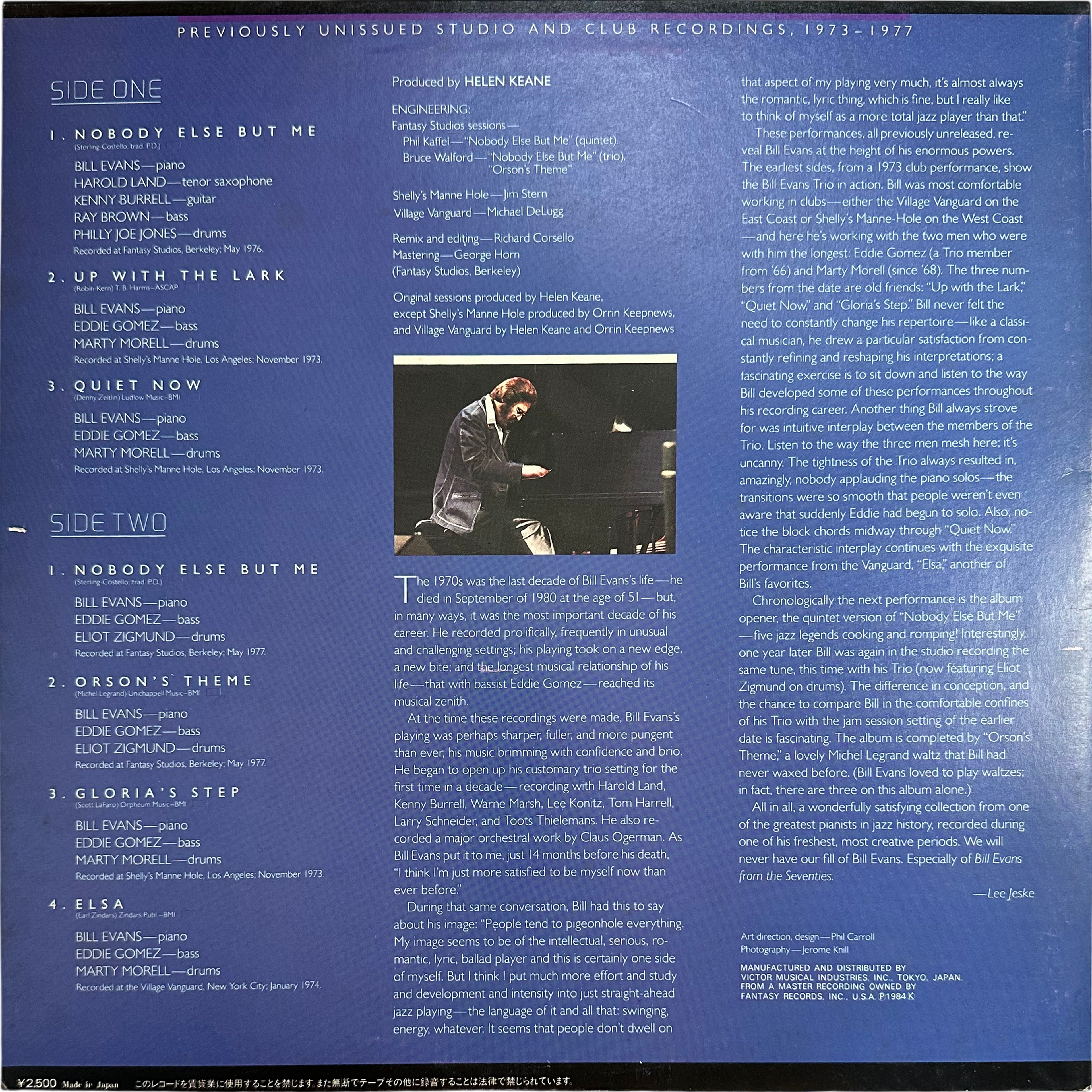 Bill Evans — From The 70's 2