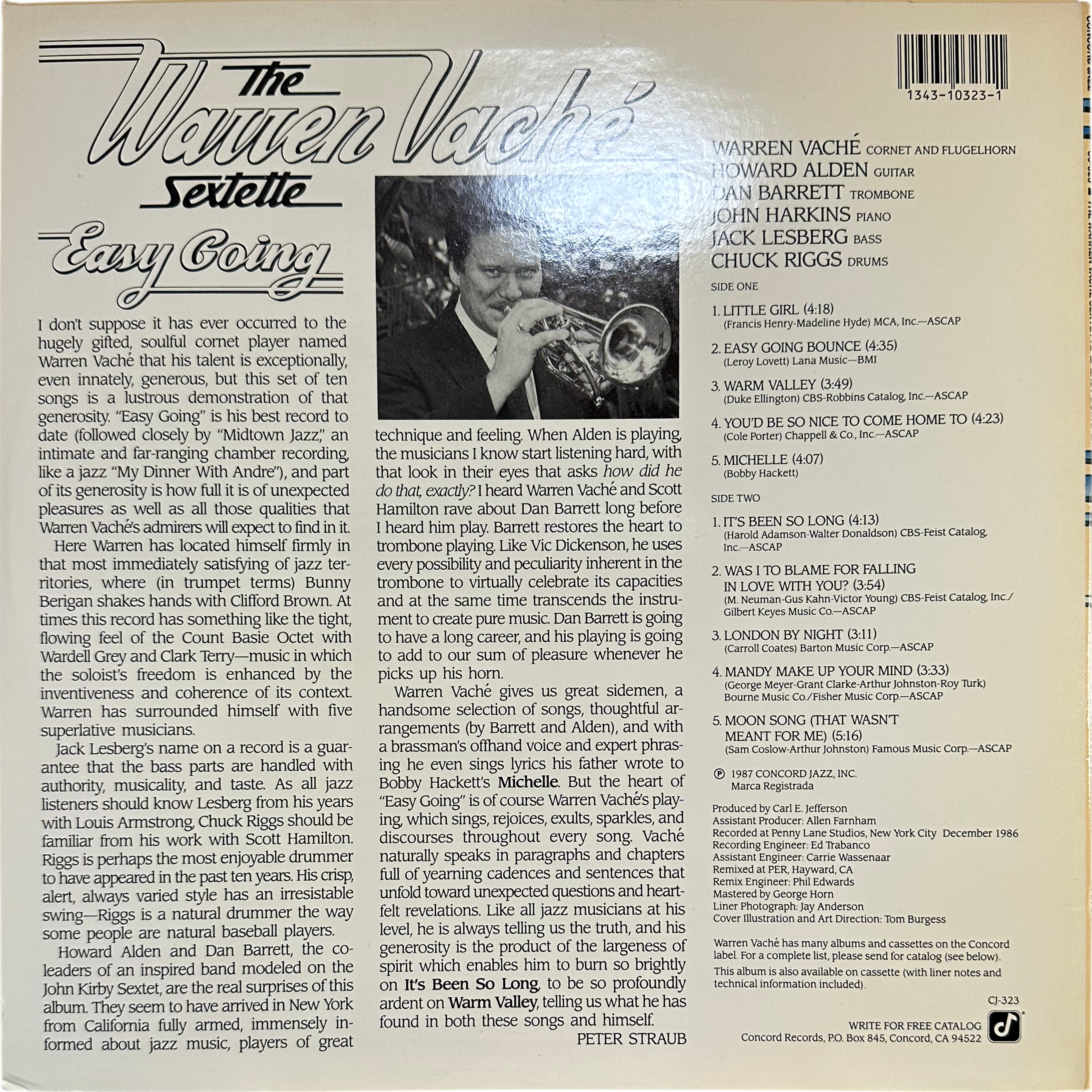 The Warren Vaché Sextette — Easy Going 3