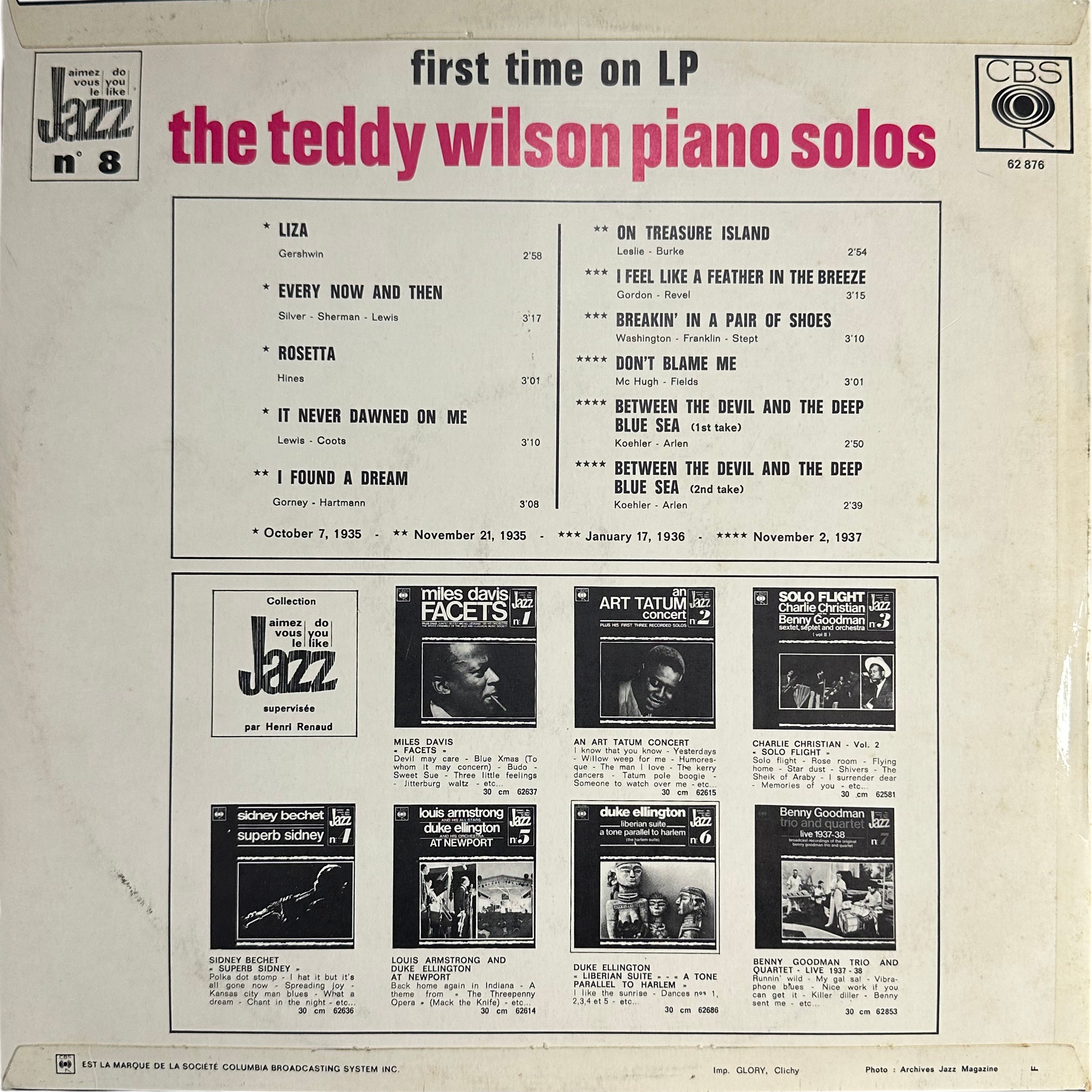 Teddy Wilson — The Teddy Wilson Piano Solos 2