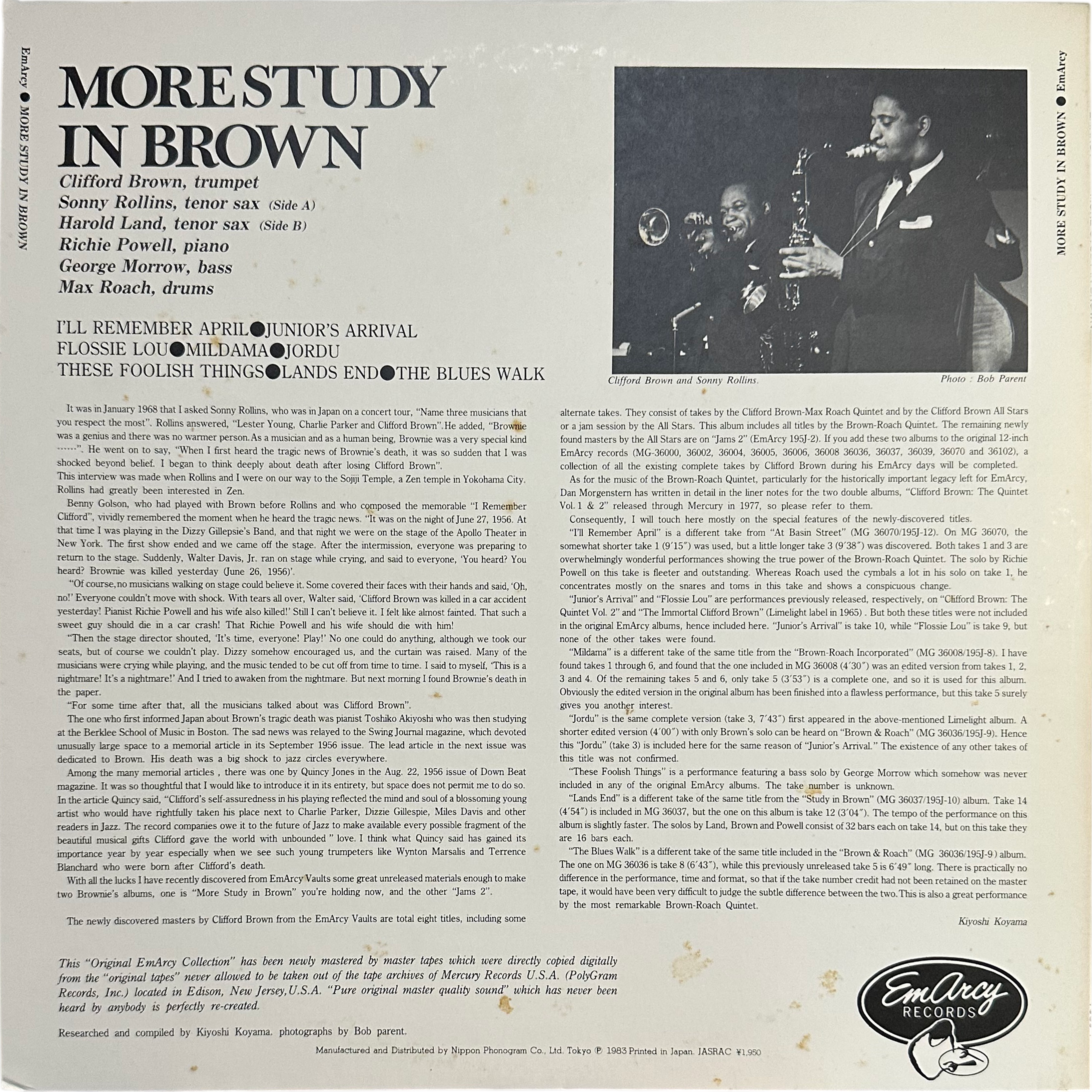 Clifford Brown — More Study In Brown 2