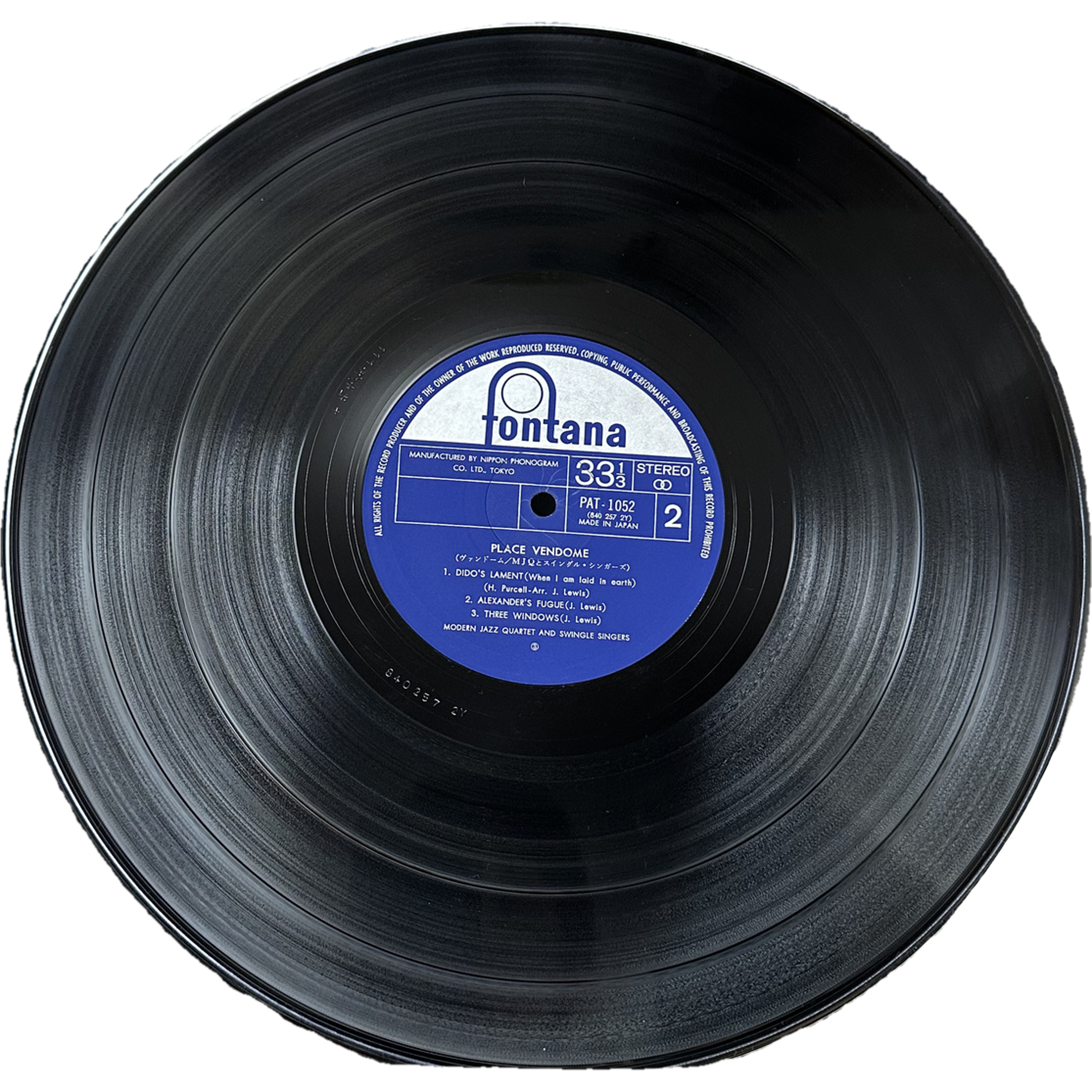 Les Swingle Singers,The Modern Jazz Quartet — Place Vendome 3