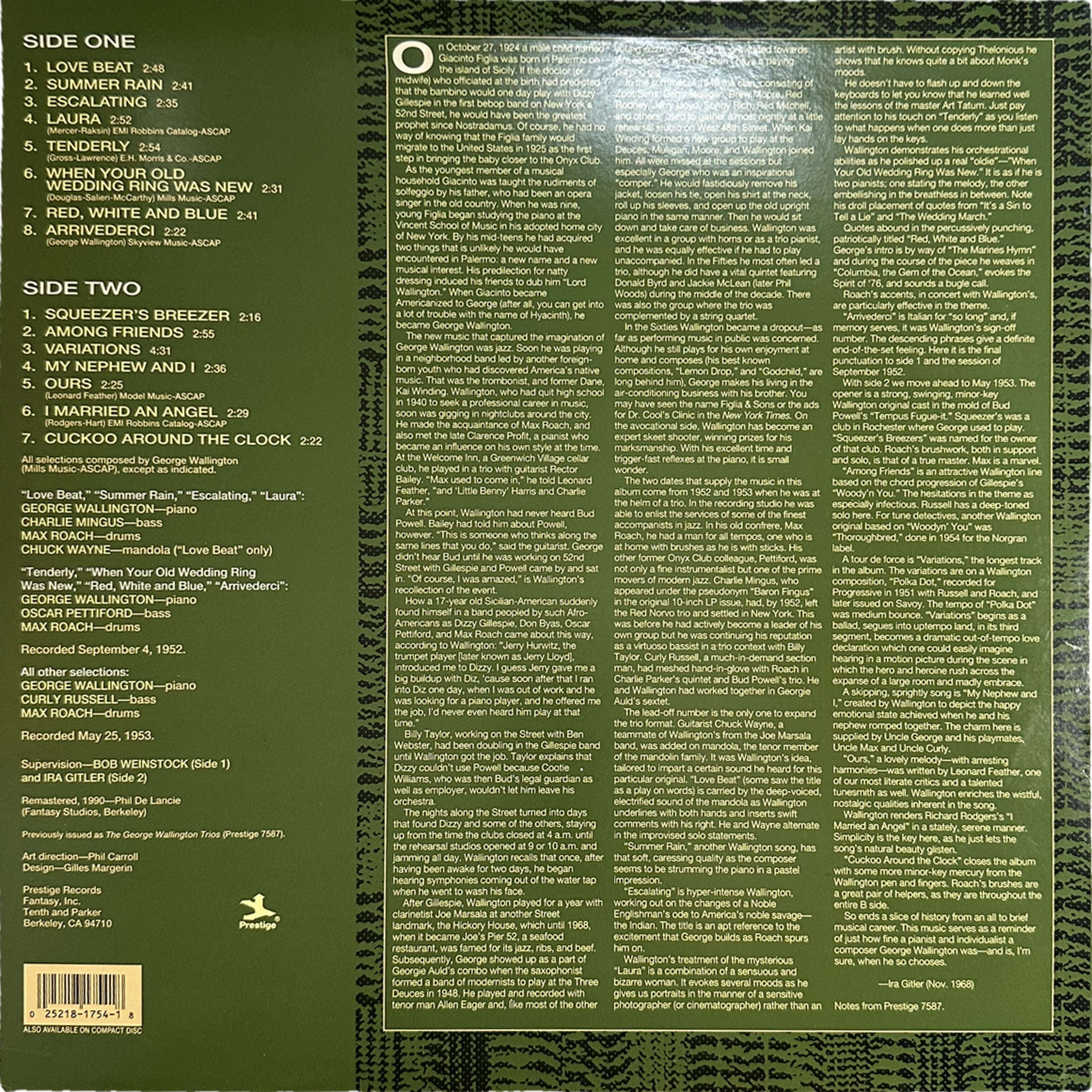 George Wallington — The George Wallington Trios 2