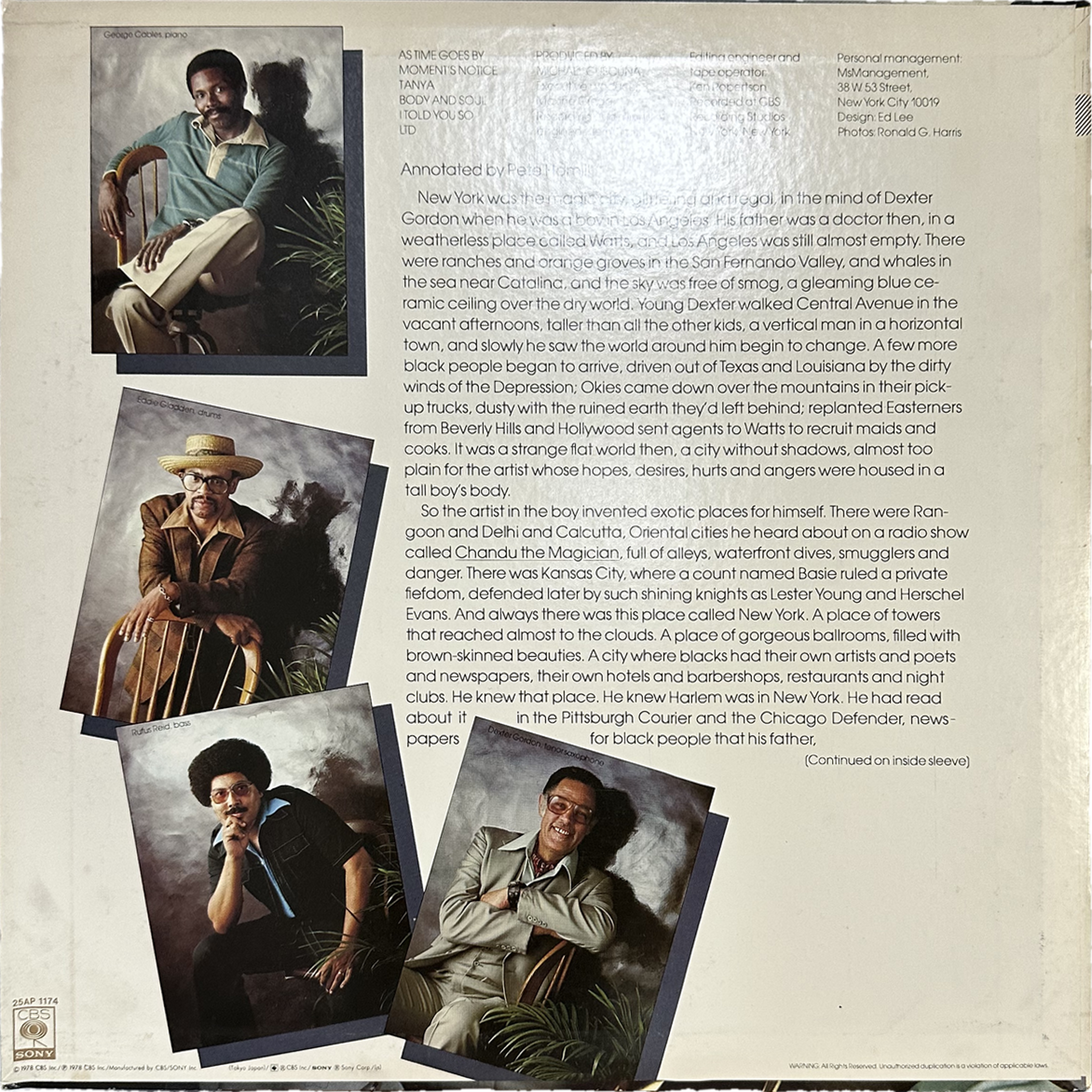 Dexter Gordon Quartet — Manhattan Symphonie 2