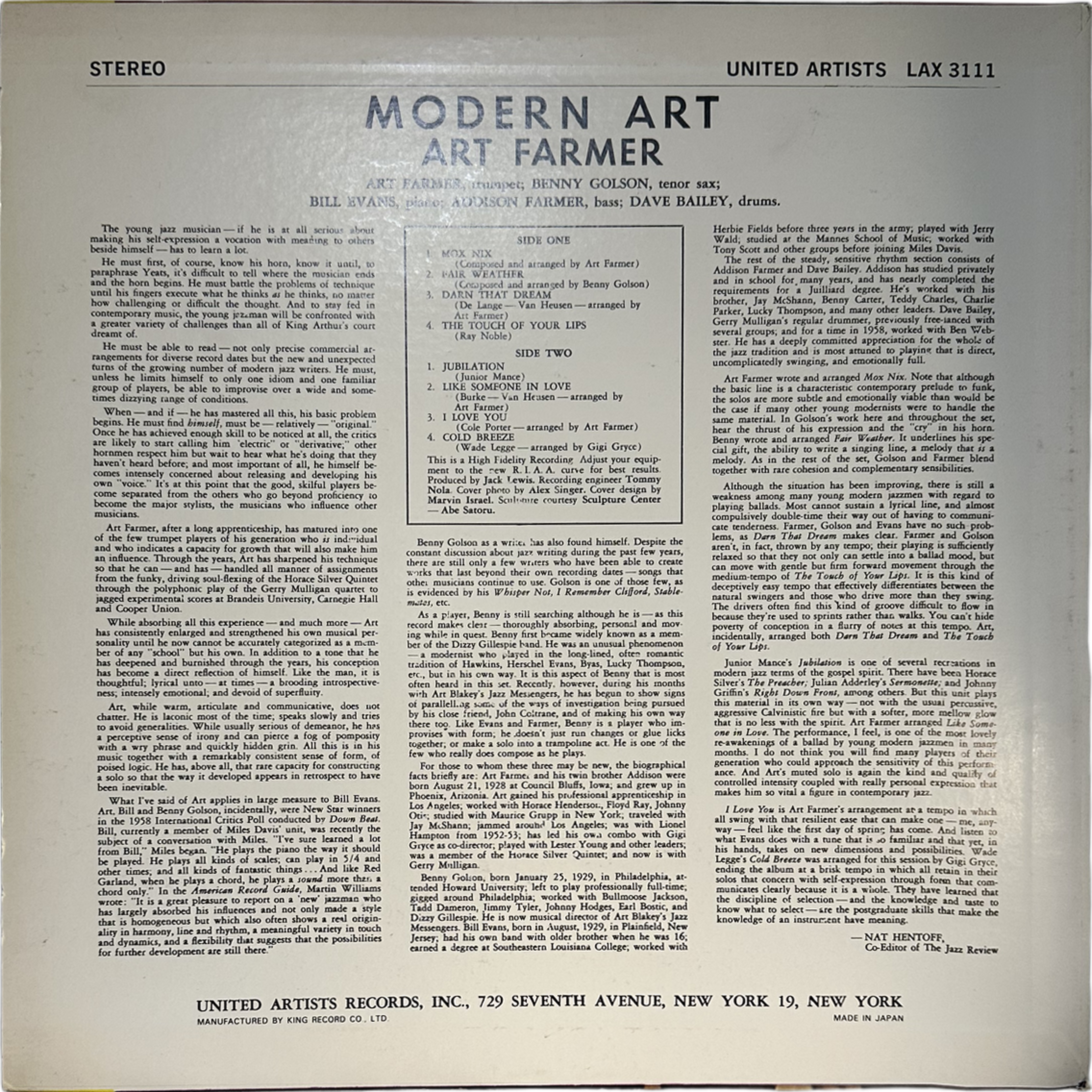 Art Farmer — Modern Art 2