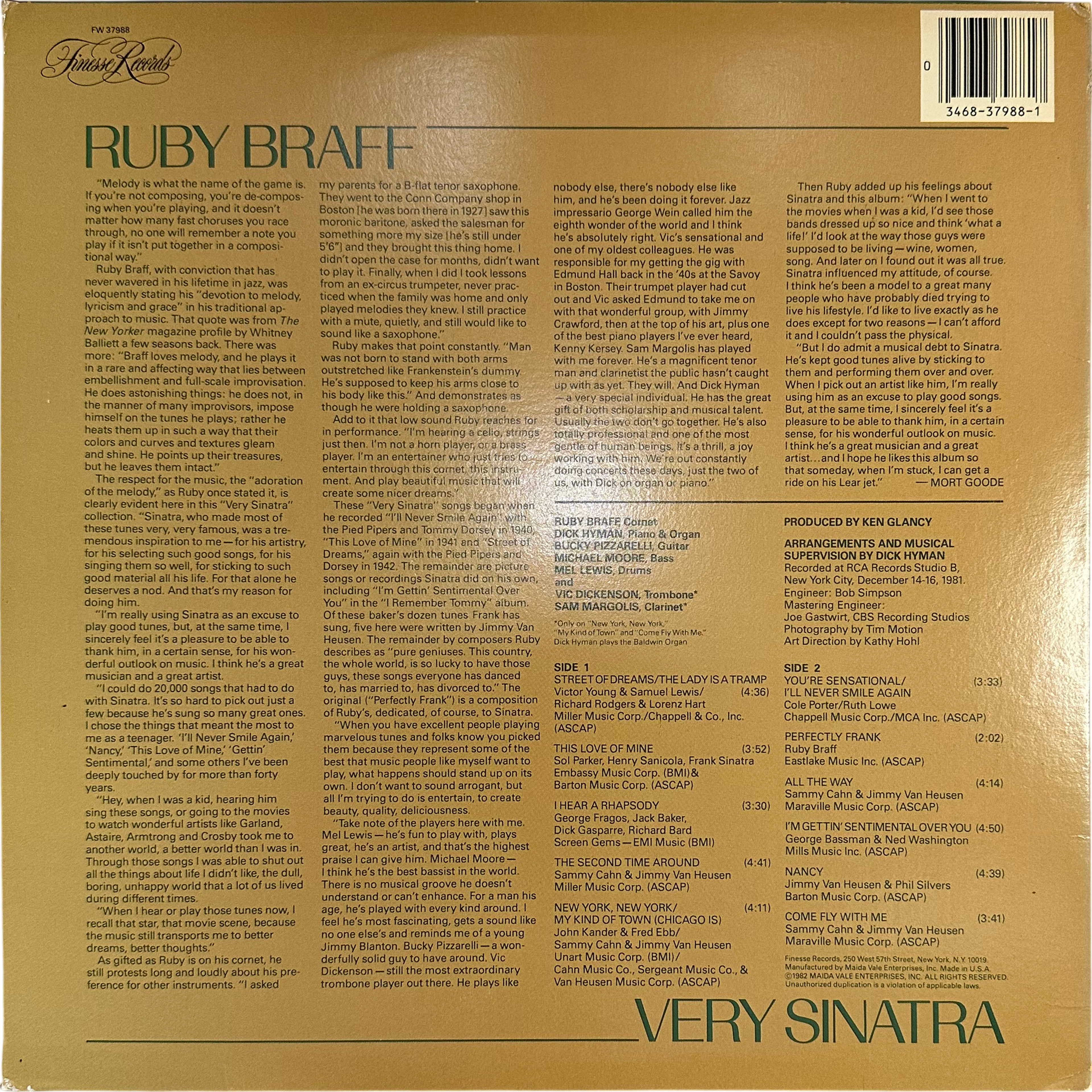 Ruby Braff — Very Sinatra 2