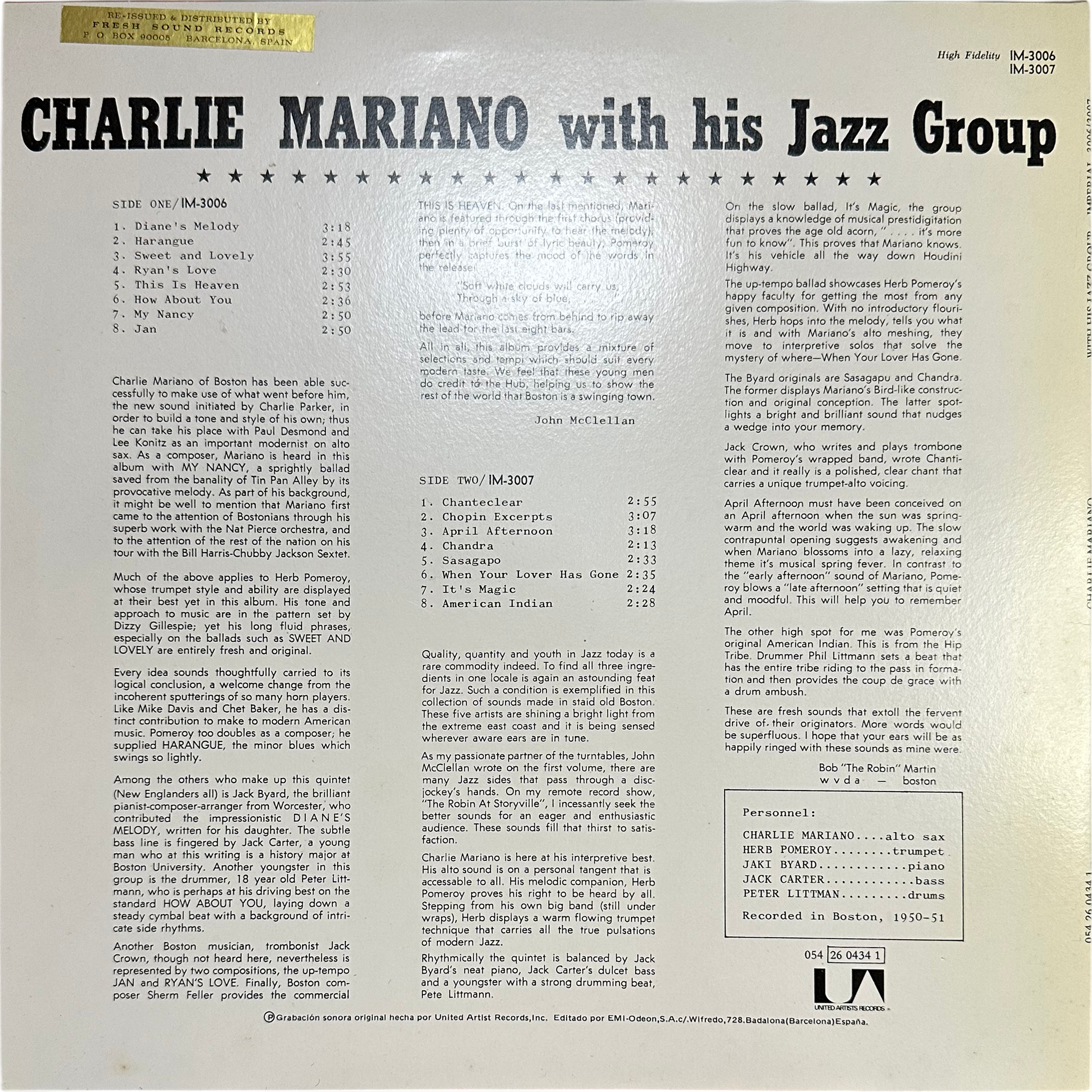 Charlie Mariano — Charlie Mariano With HIs Jazz Group 2