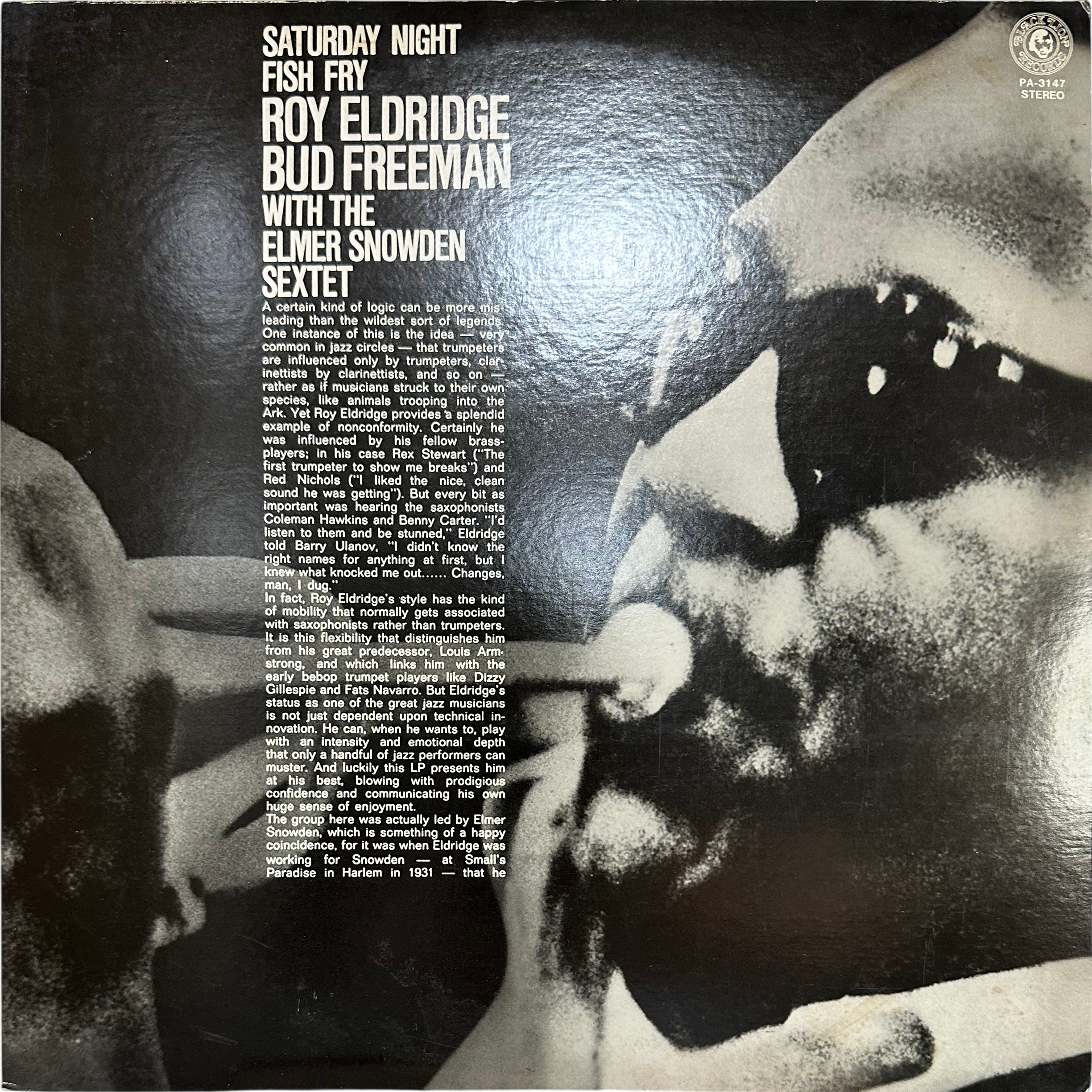 Bud Freeman,Elmer Snowden Sextet,Roy Eldridge — Saturday Night Fish Fry