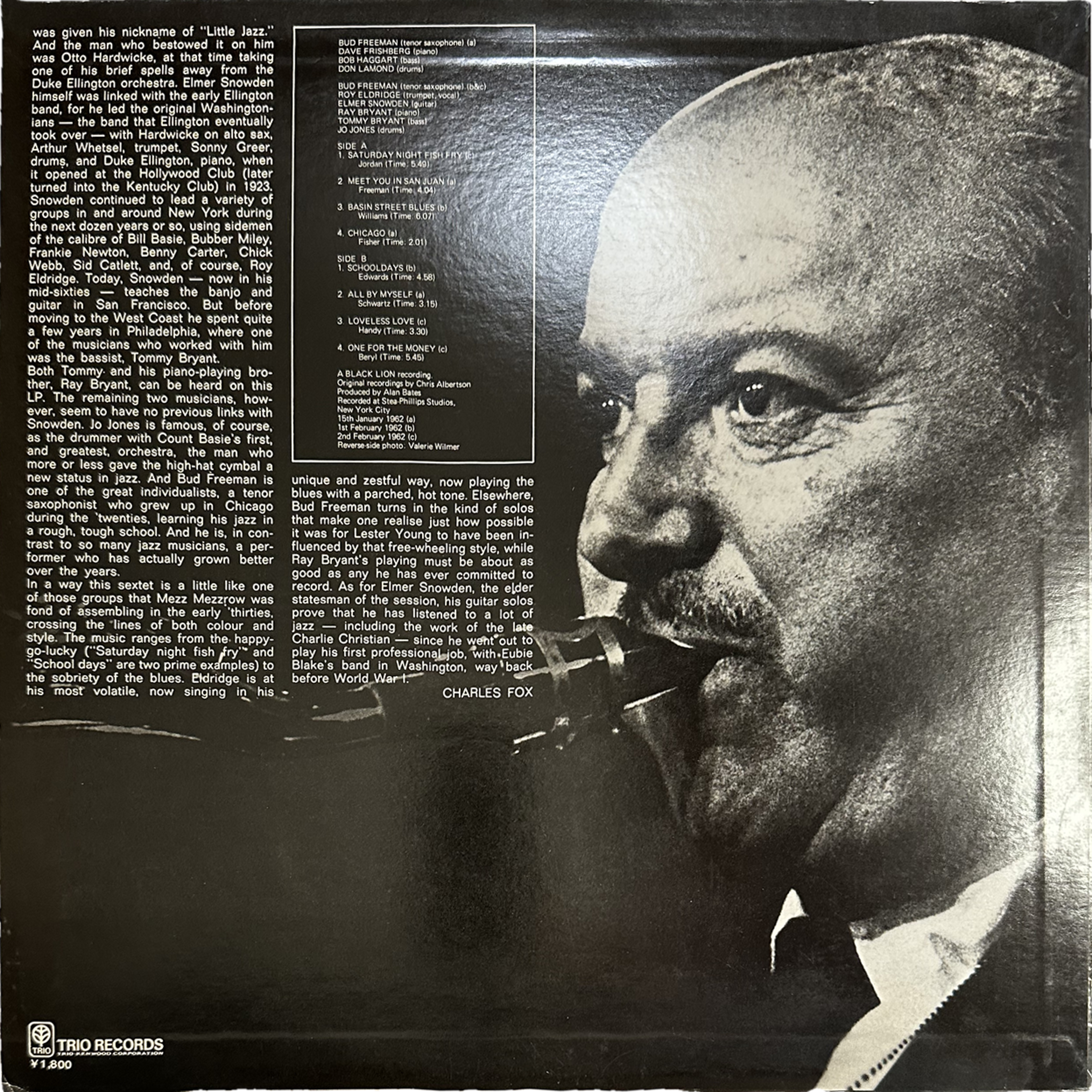 Bud Freeman,Elmer Snowden Sextet,Roy Eldridge — Saturday Night Fish Fry 2