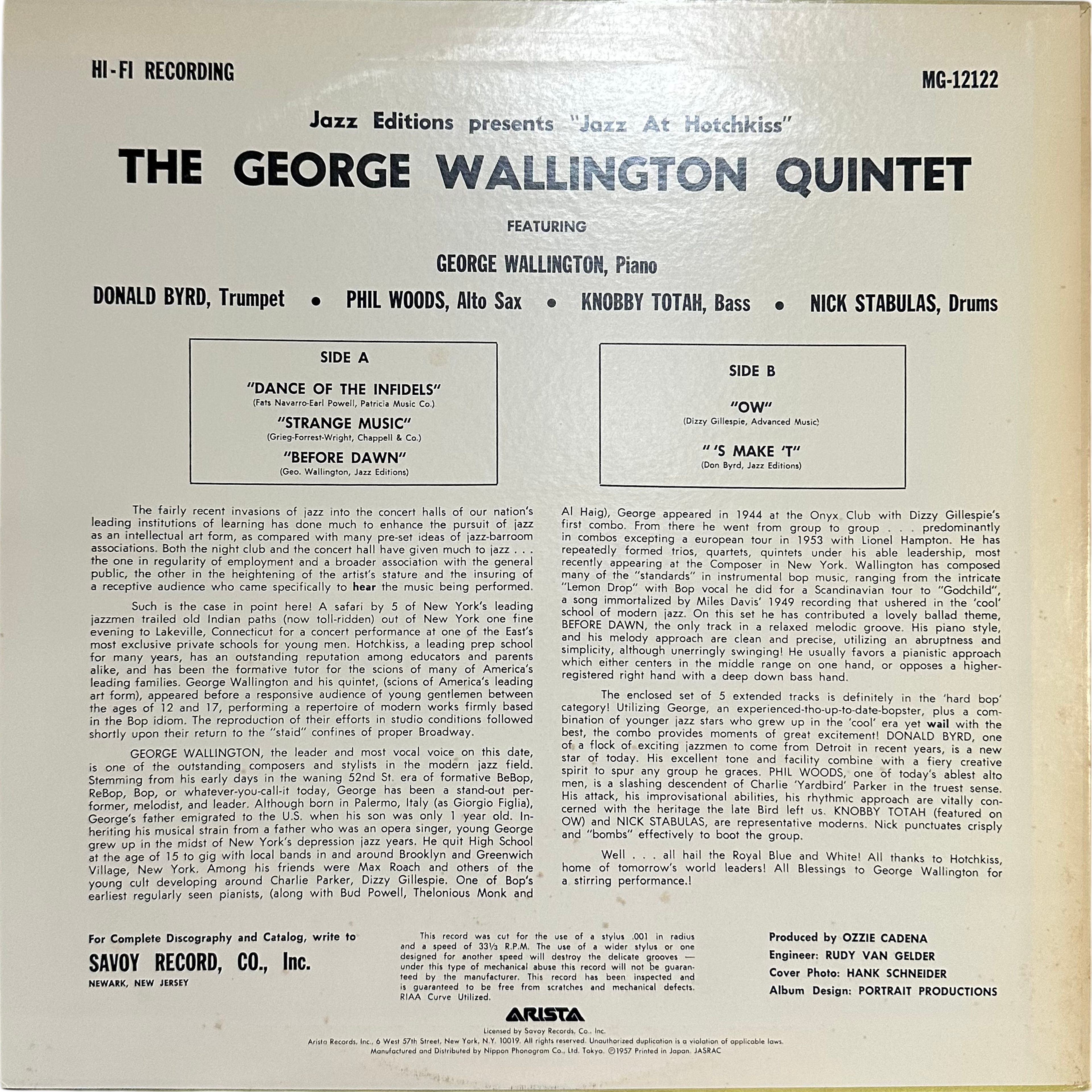 George Wallington Quintet — Jazz At Hotchkiss 2