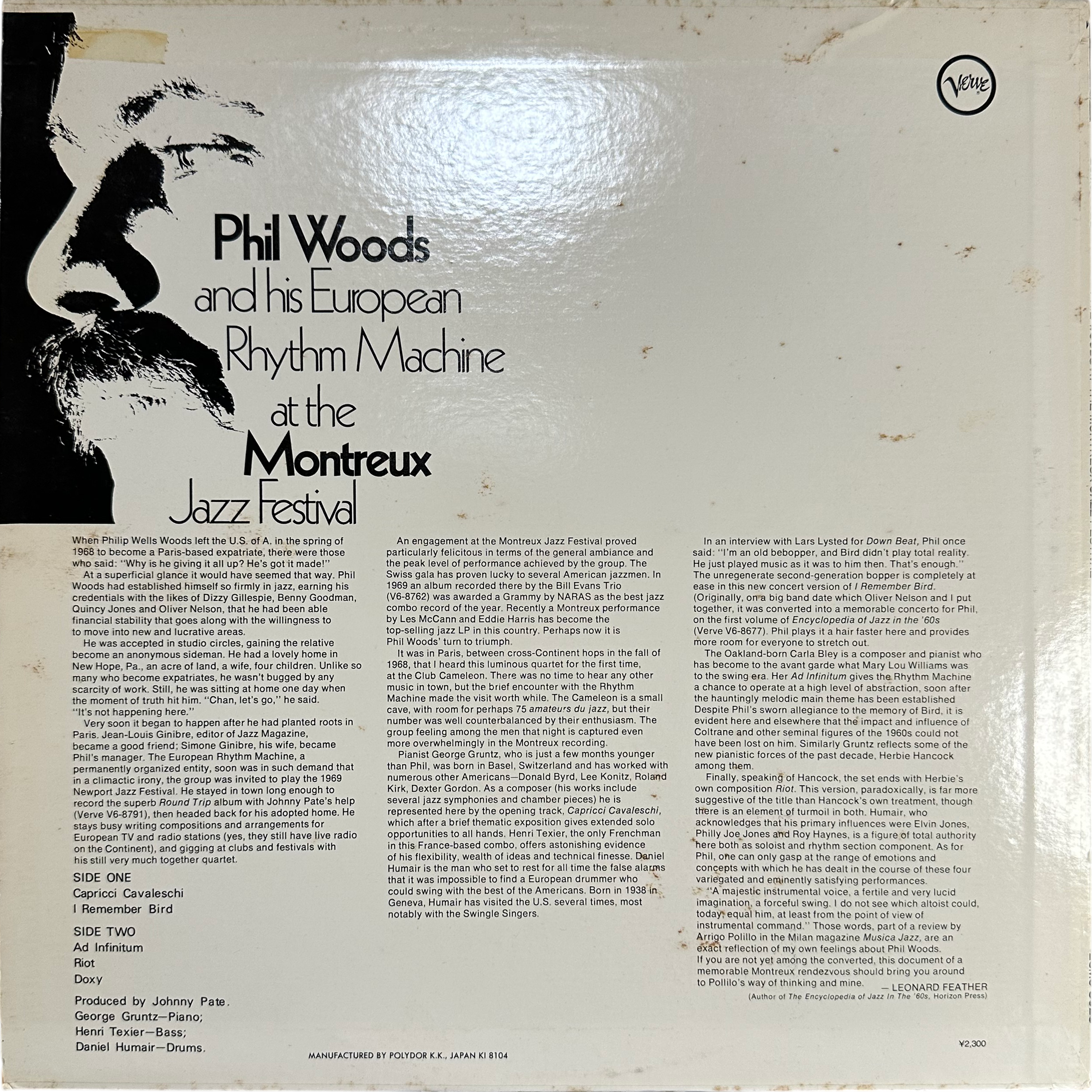 Phil Woods And His European Rhythm Machine — At The Montreux Jazz Festival 4