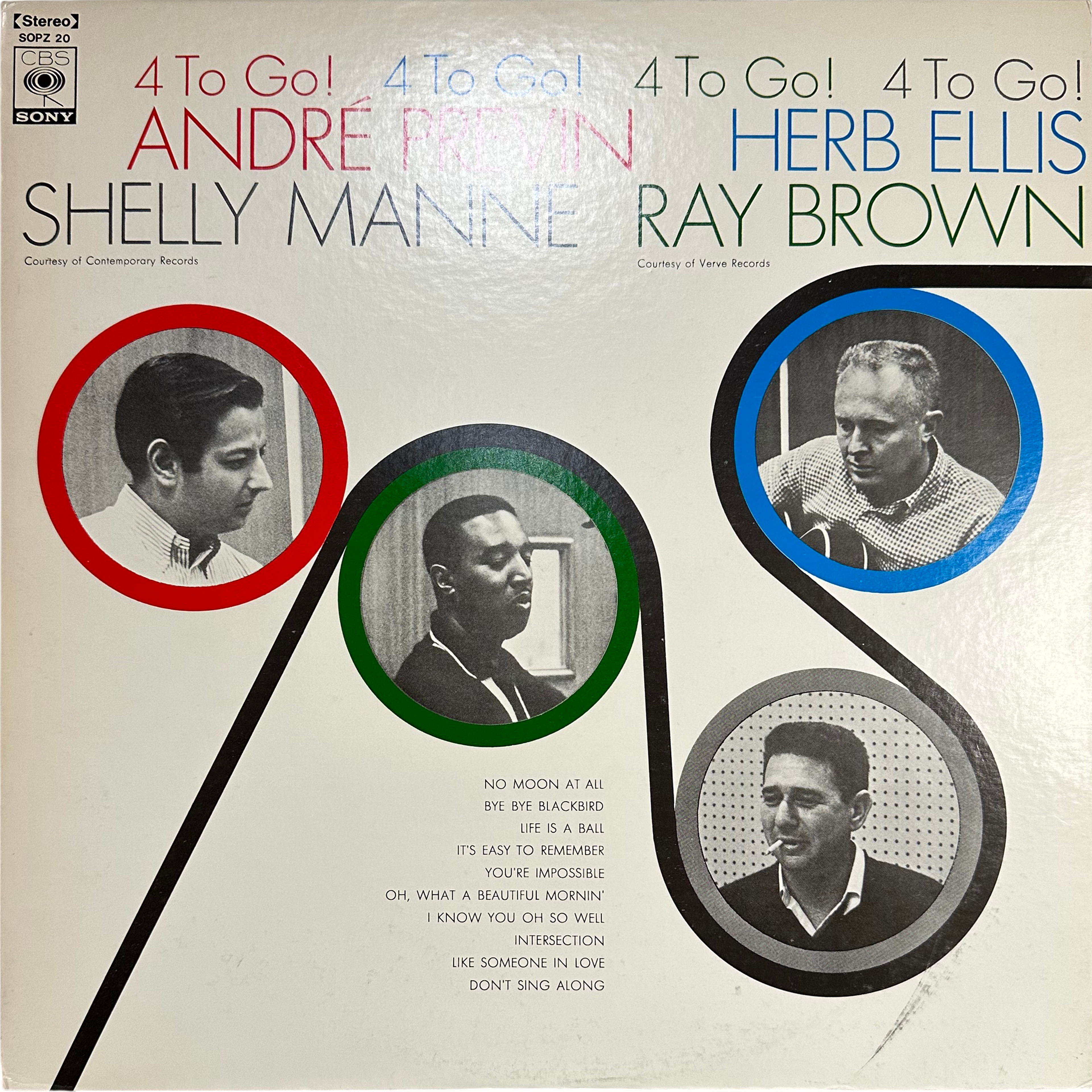André Previn,Herb Ellis,Ray Brown,Shelly Manne — 4 To Go!