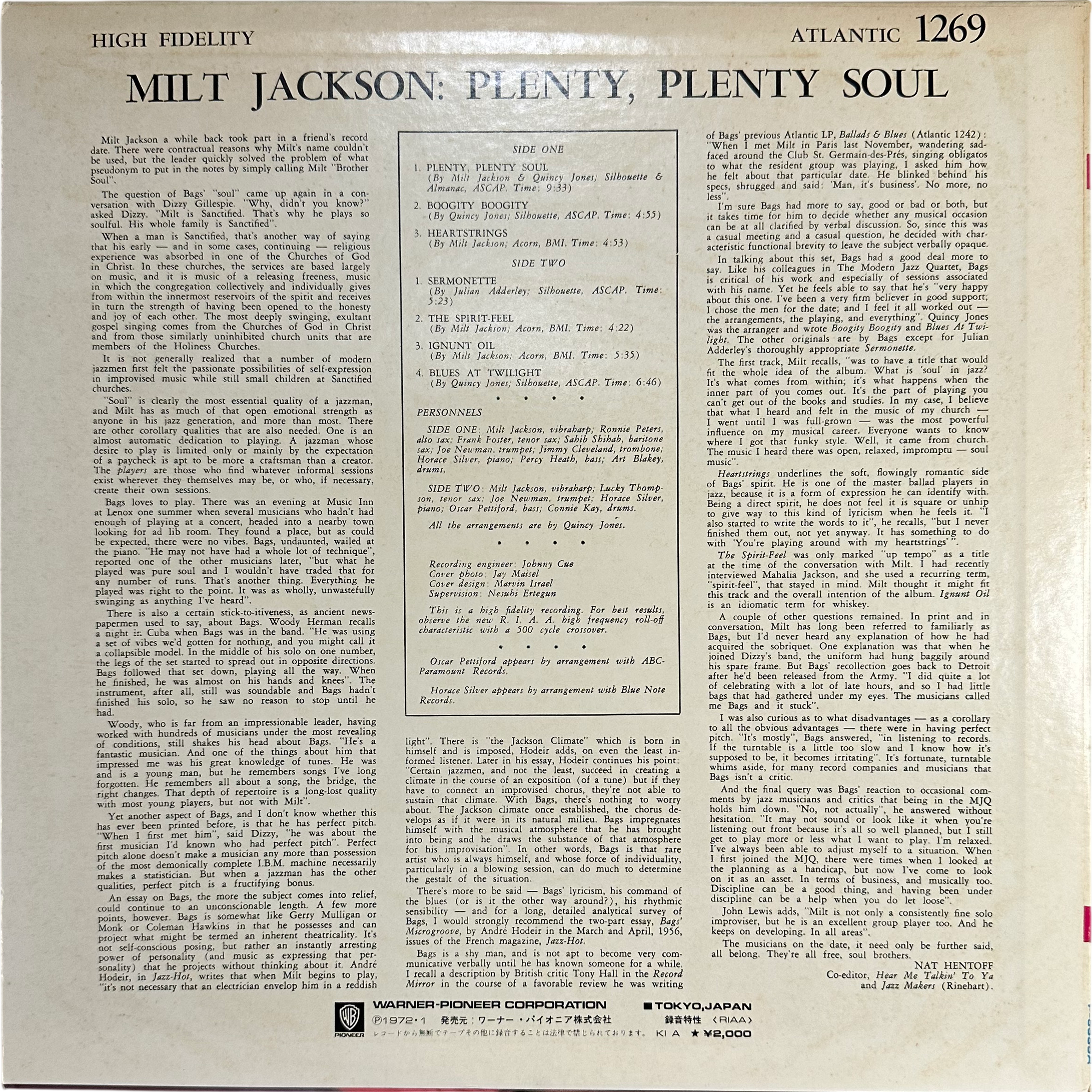 Milt Jackson — Plenty, Plenty Soul 2