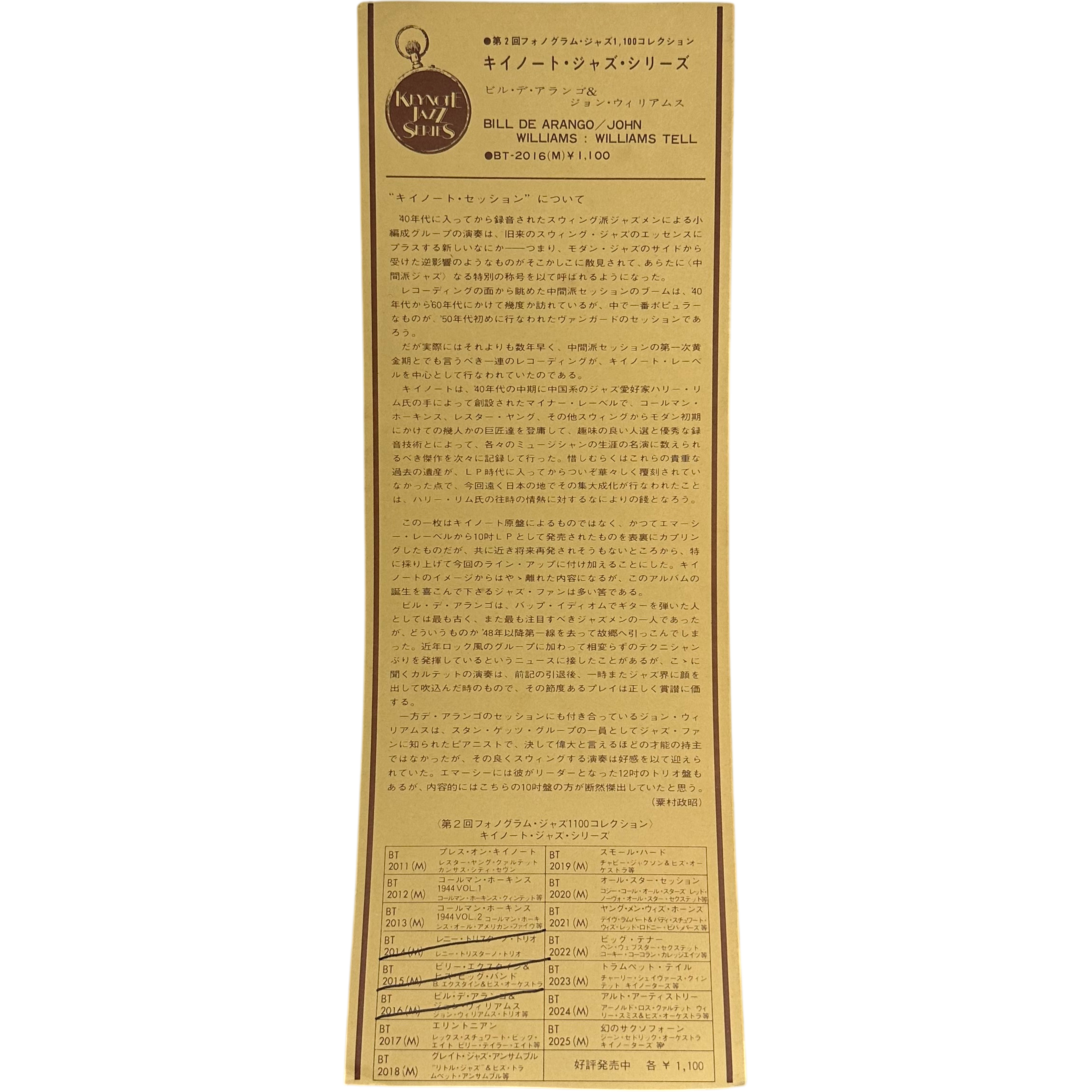 Bill De Arango,John Williams (5) — Williams Tell 4