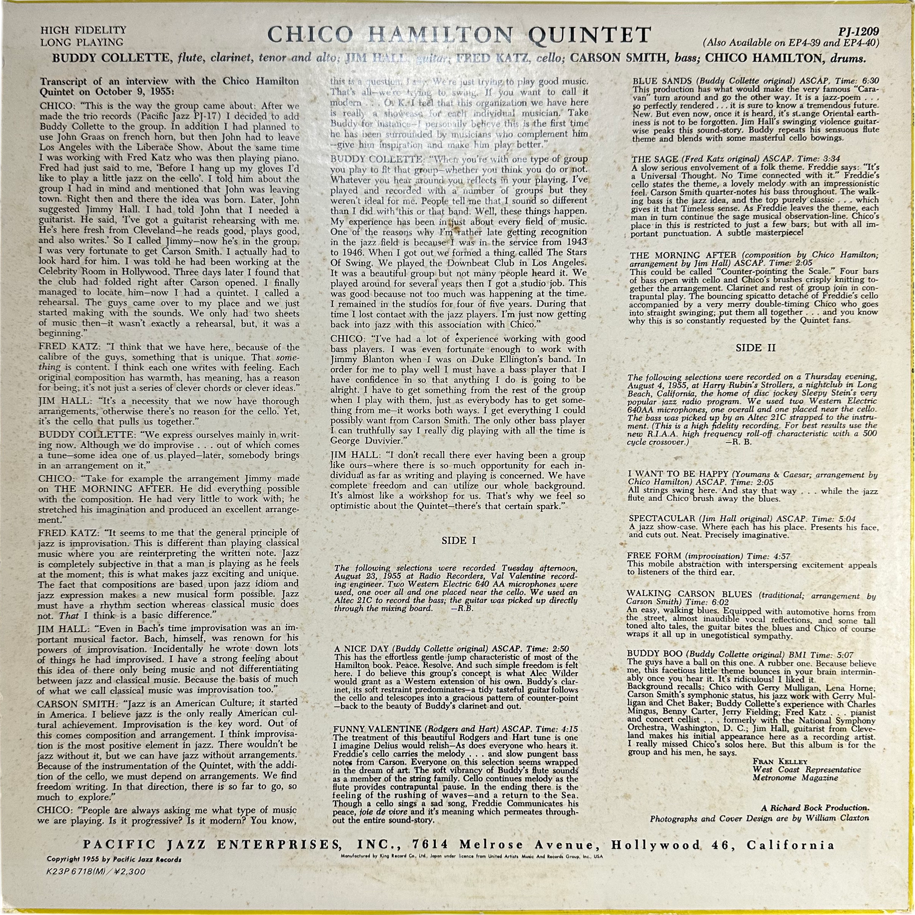 The Chico Hamilton Quintet — Chico Hamilton Quintet 2