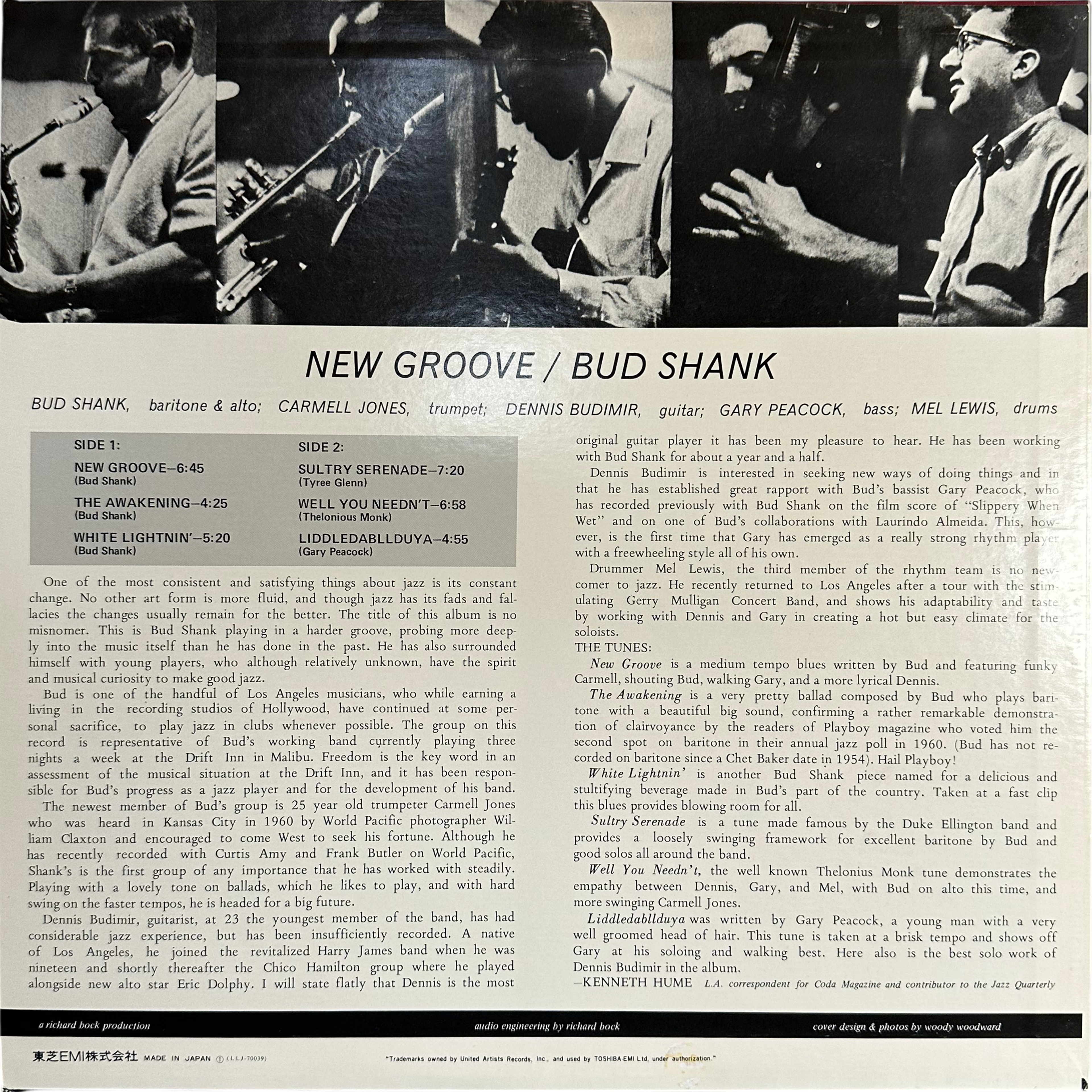 Bud Shank — New Groove 2