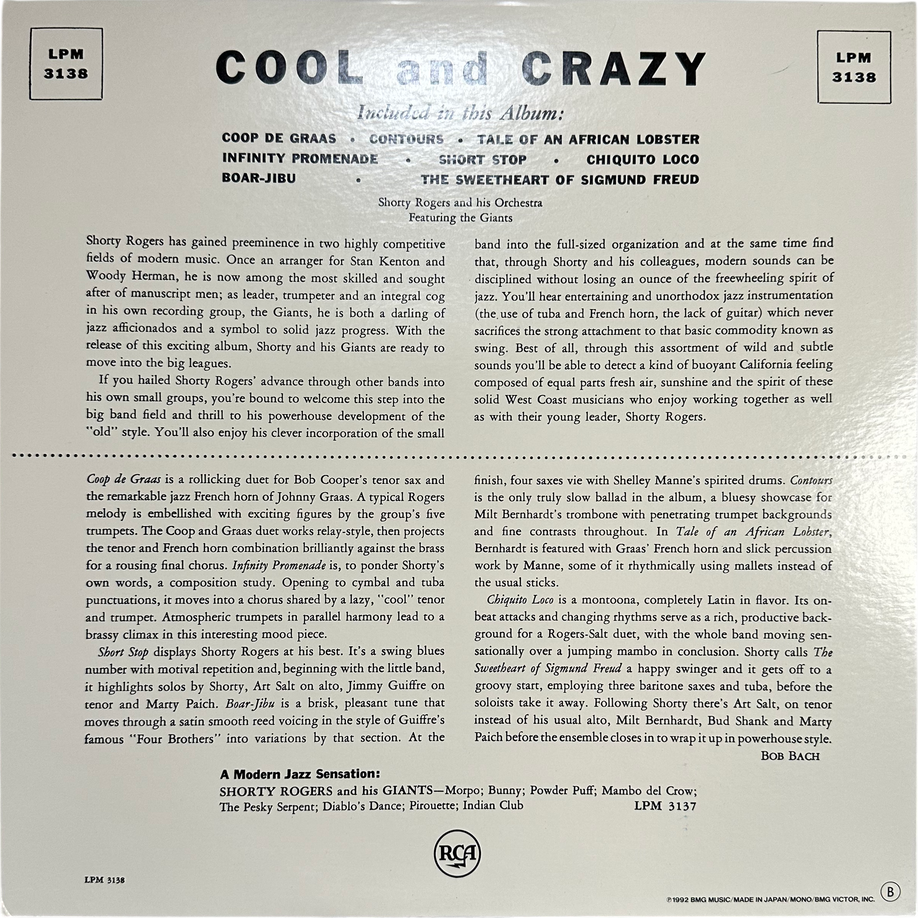Shorty Rogers And His Orchestra,The Giants (3) — Cool And Crazy 2