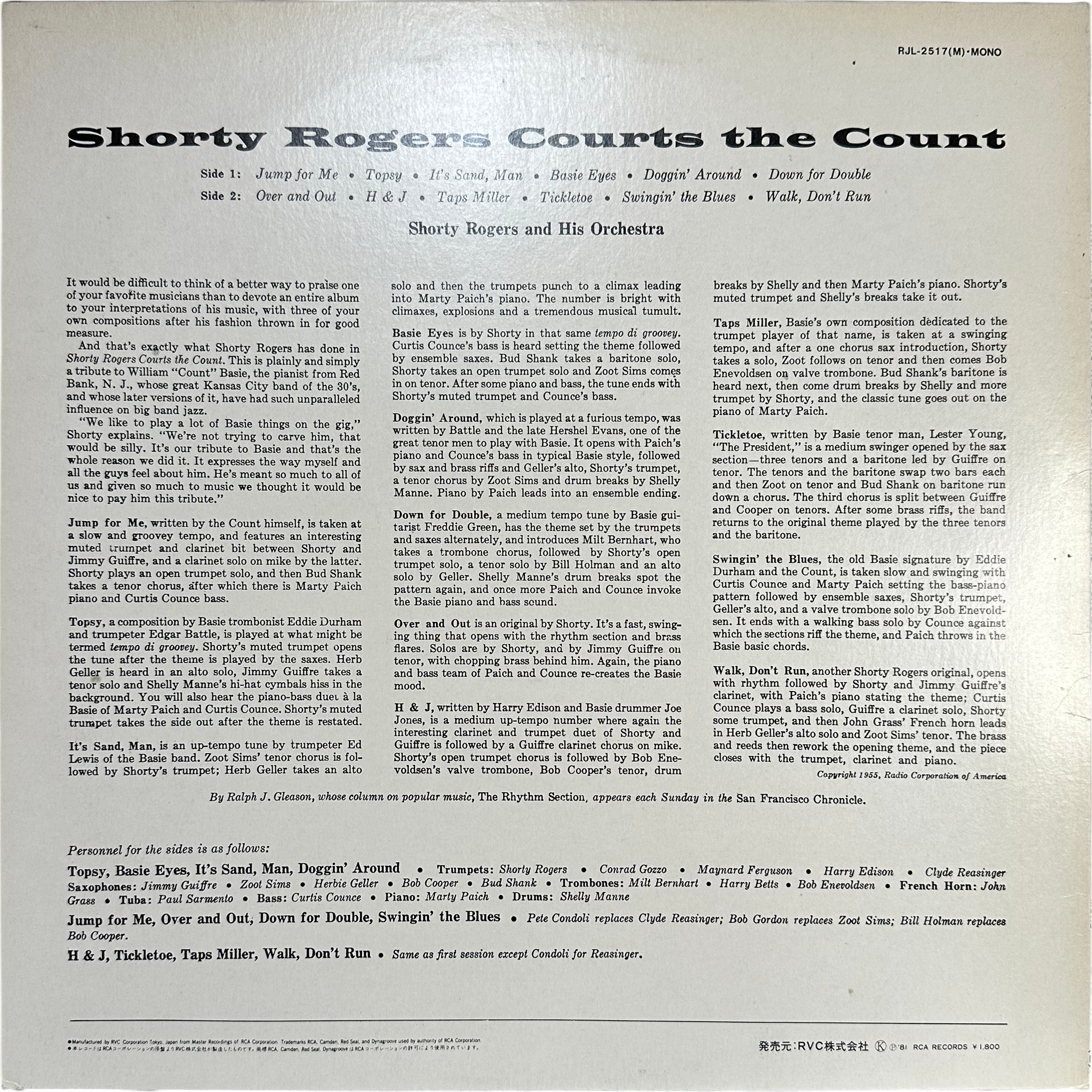 Shorty Rogers — Shorty Rogers Courts The Count 2