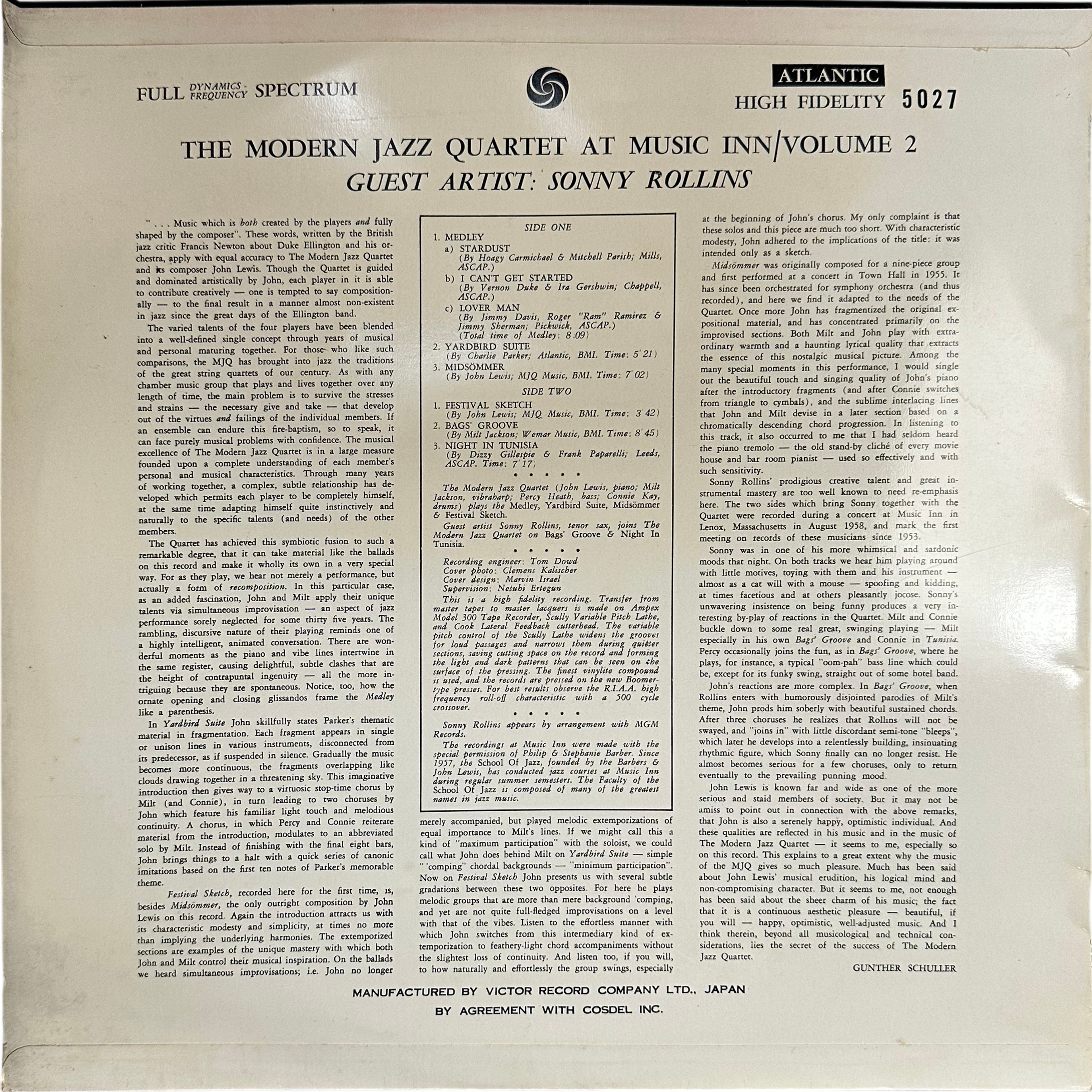 Sonny Rollins,The Modern Jazz Quartet — At Music Inn 2