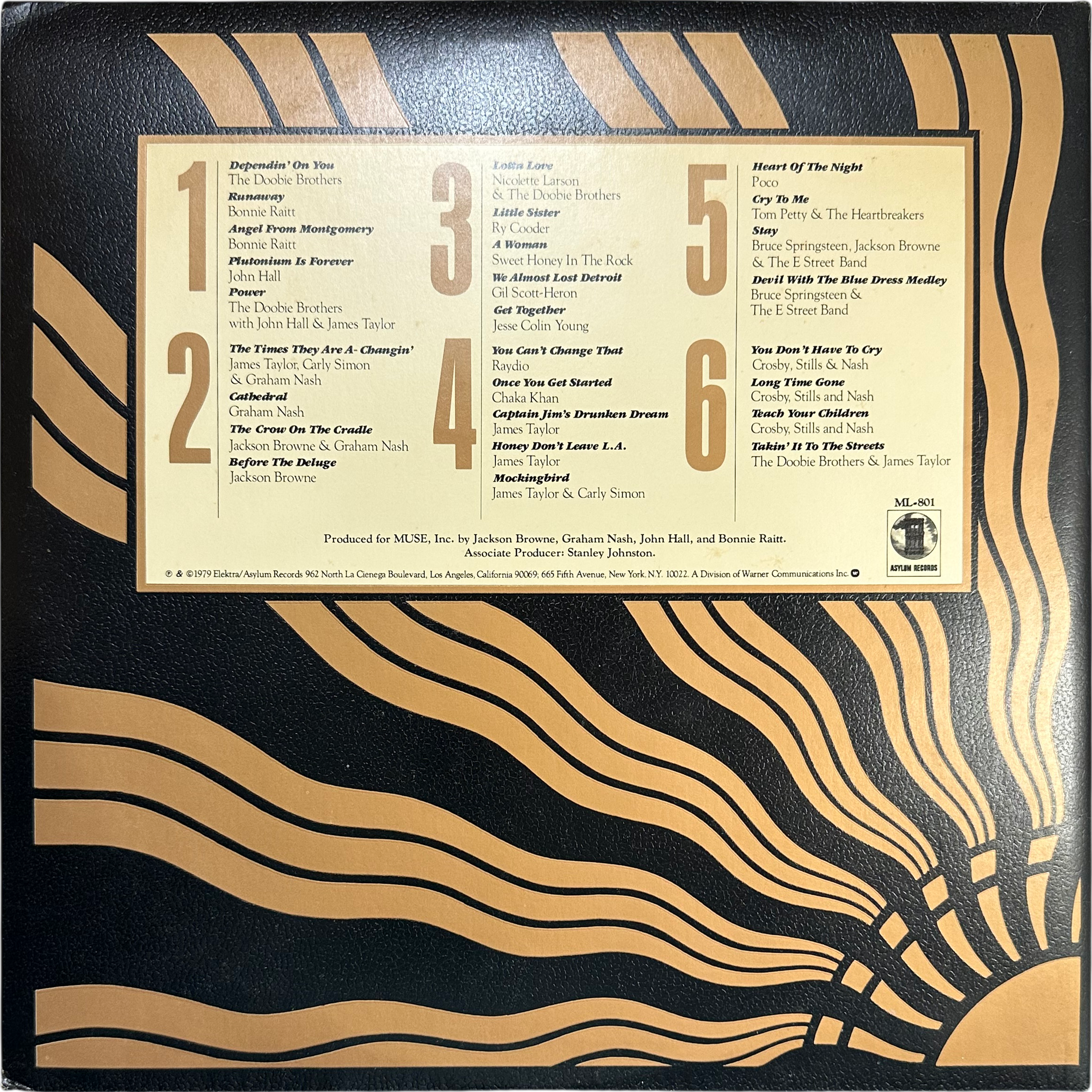 Various — No Nukes - From The Muse Concerts For A Non-Nuclear Future - Madison Square Garden - September 19-23, 1979 2