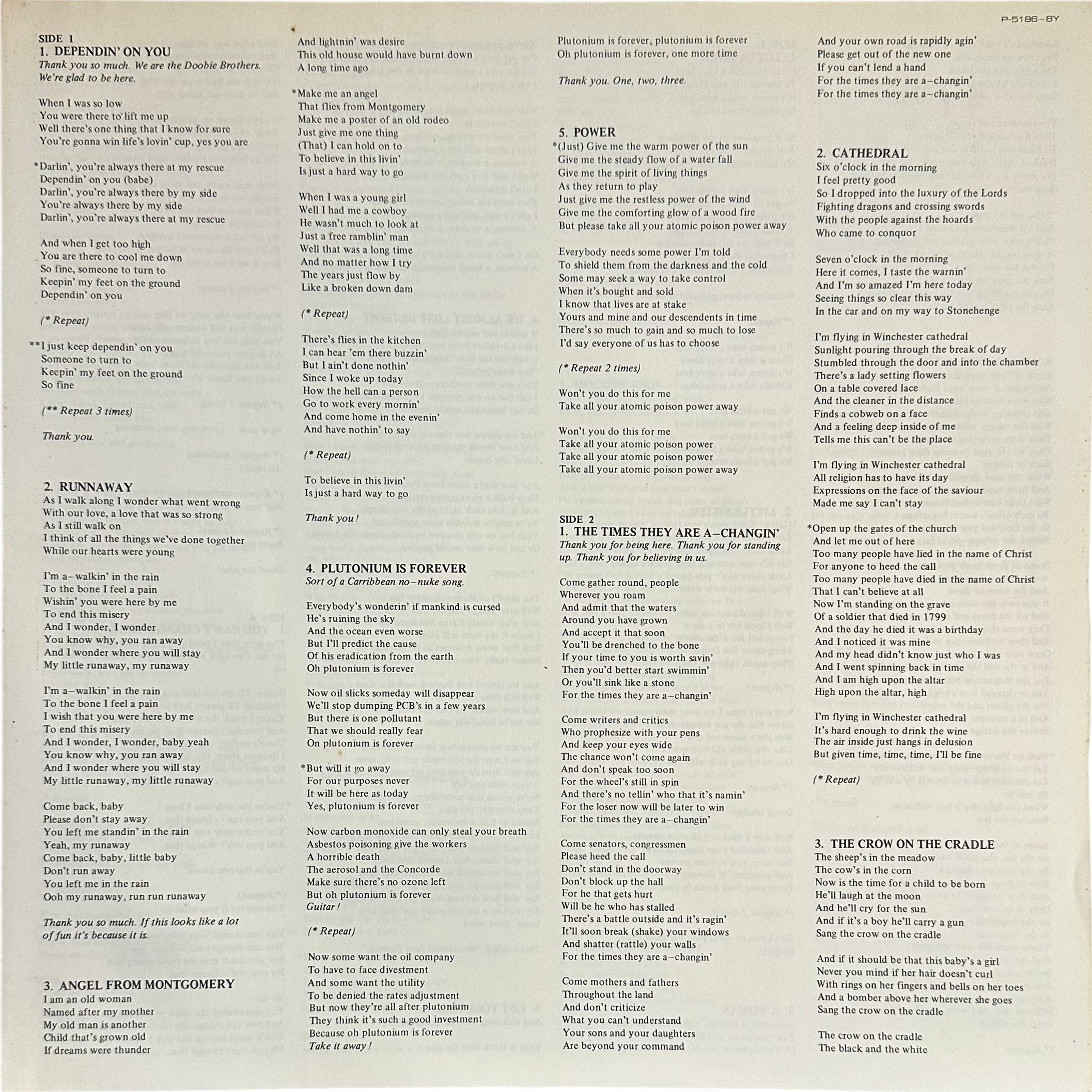 Various — No Nukes - From The Muse Concerts For A Non-Nuclear Future - Madison Square Garden - September 19-23, 1979 10
