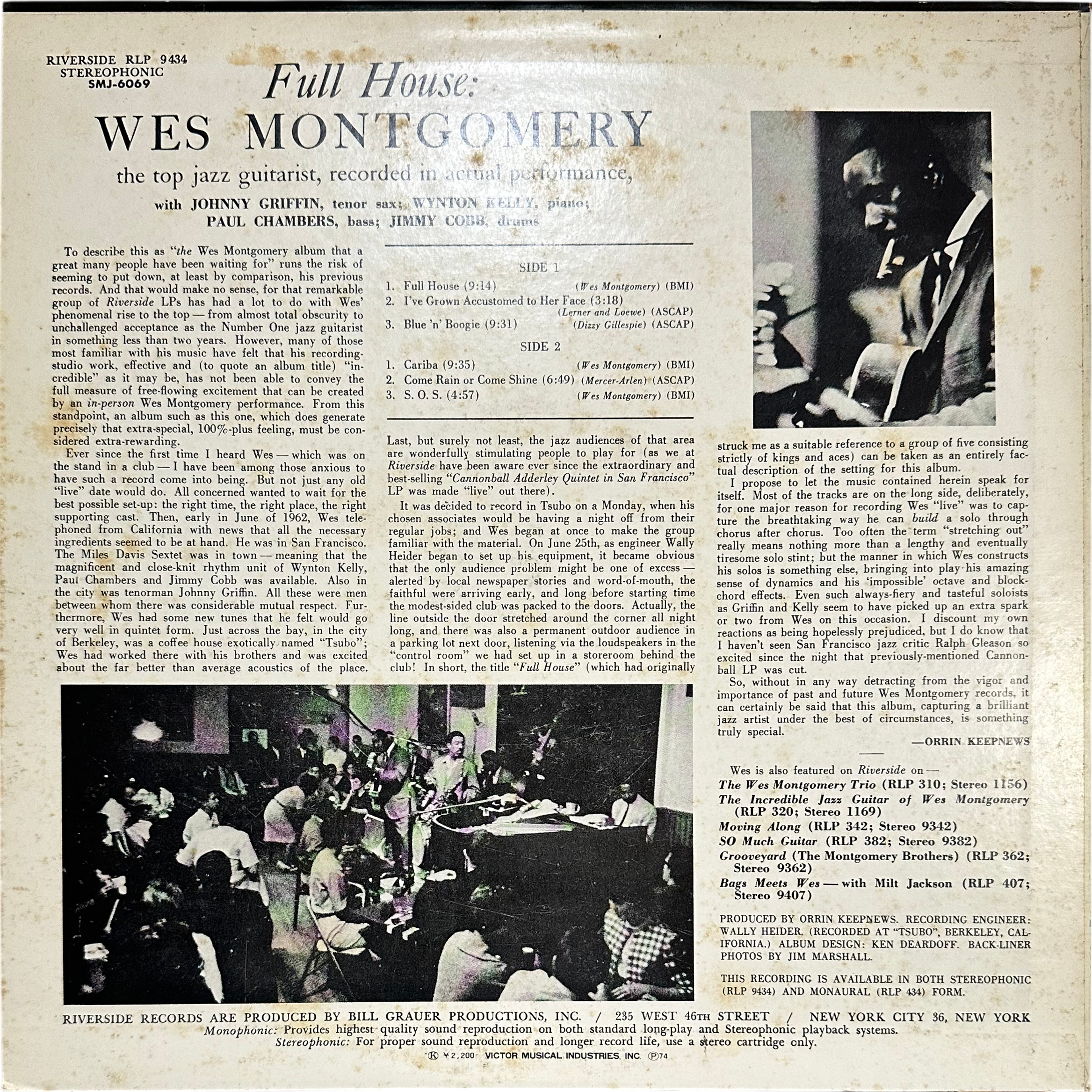 Wes Montgomery — Full House = フル・ハウス 2