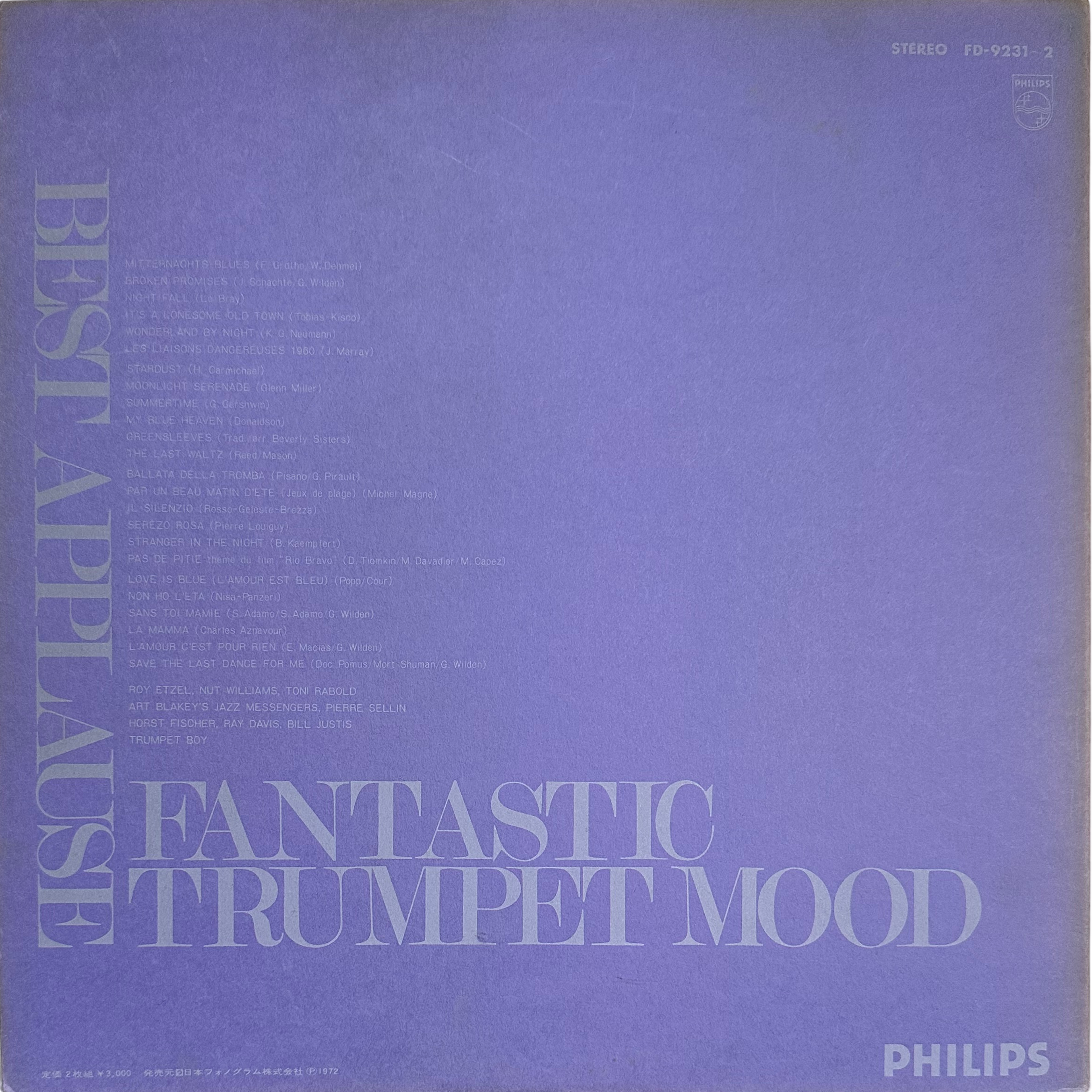 ロイ・エッツェル楽団 — FANTASTIC TRUMPET MOOD BEST APPLAUSE 2