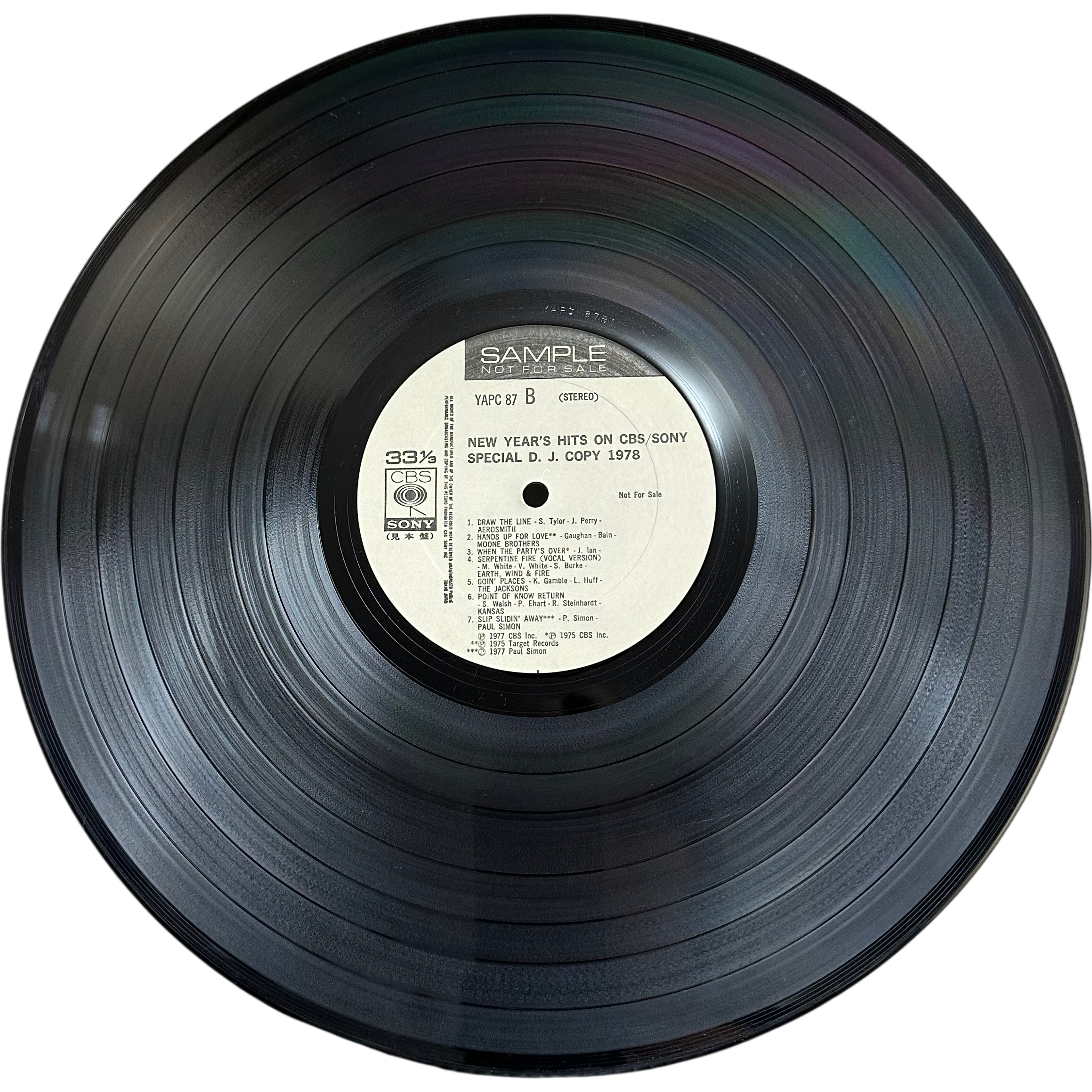 Santana,Michel Polnareff,Janis Ian — New Year's Hits On CBS/SONY Special D.J.Copy 1978  3