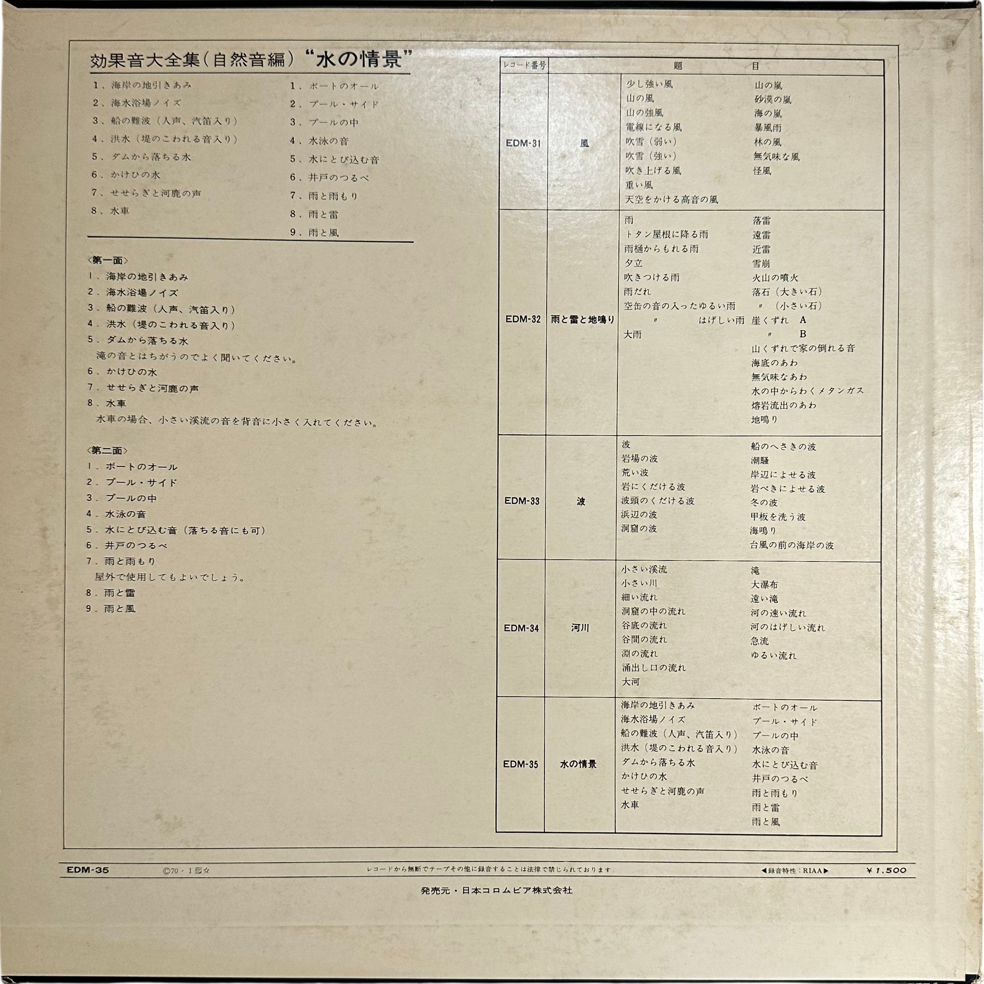 No Artist — 効果音大全集（自然音編）水の情景 2