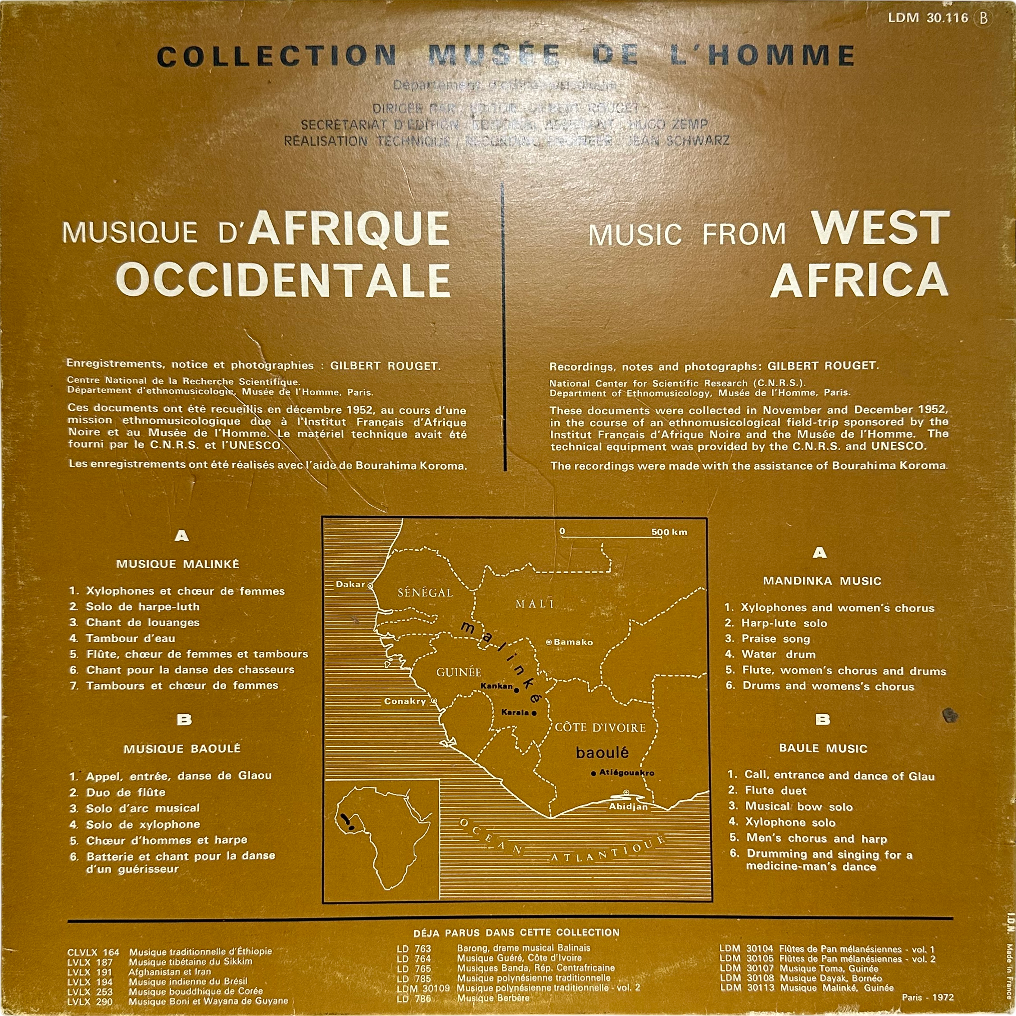 Baoulé,Mandinka — Musique D'Afrique Occidentale = Music From West Africa 2