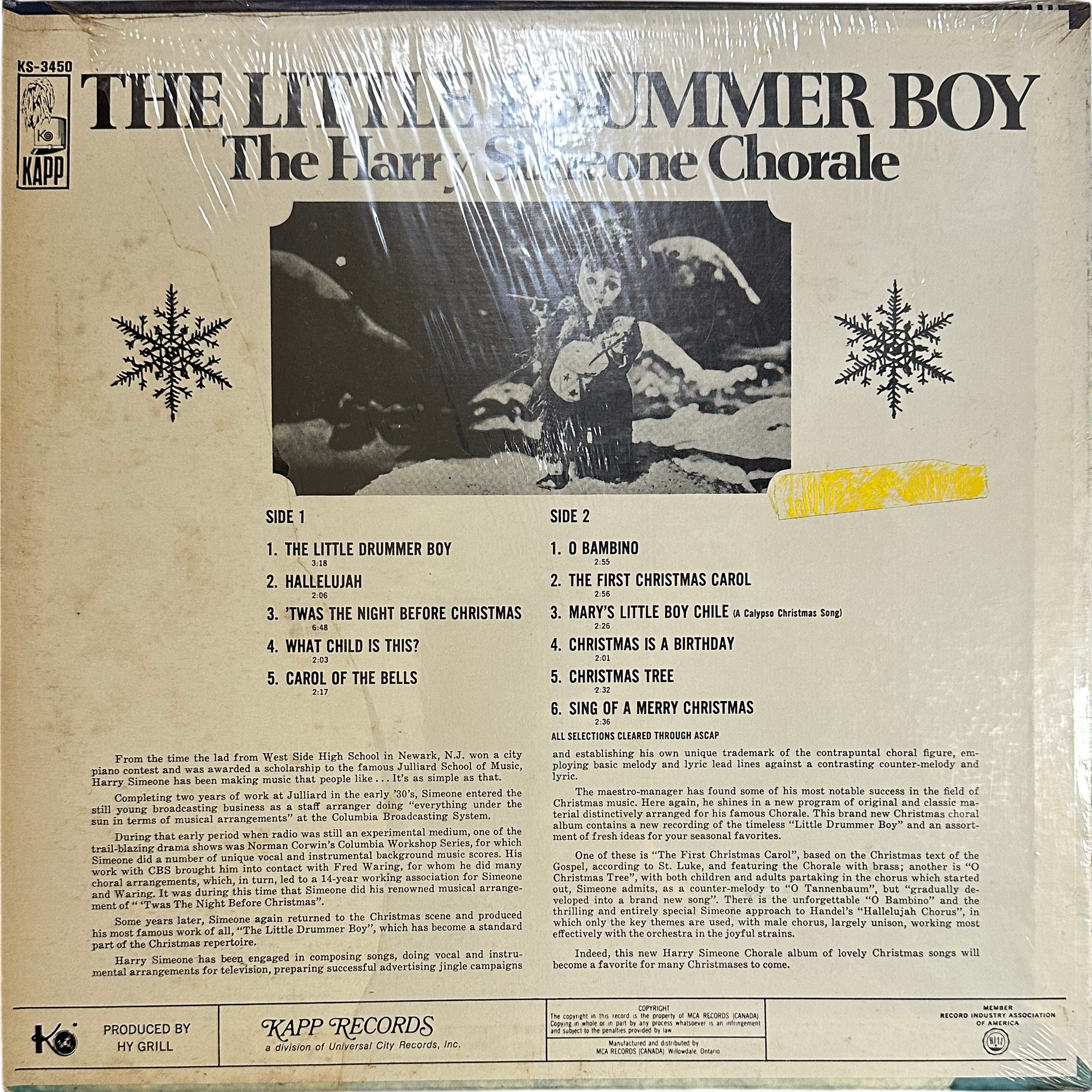The Harry Simeone Chorale — The Little Drummer Boy 2