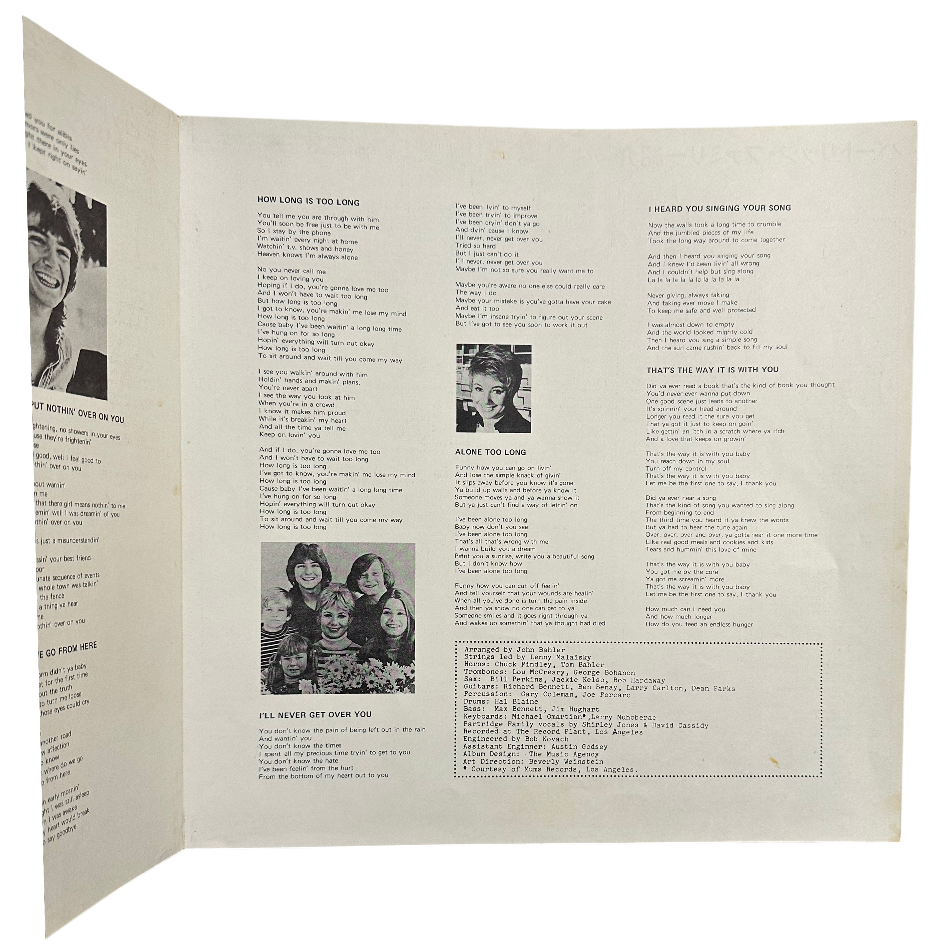David Cassidy,Shirley Jones (2),The Partridge Family — Bulletin Board 7