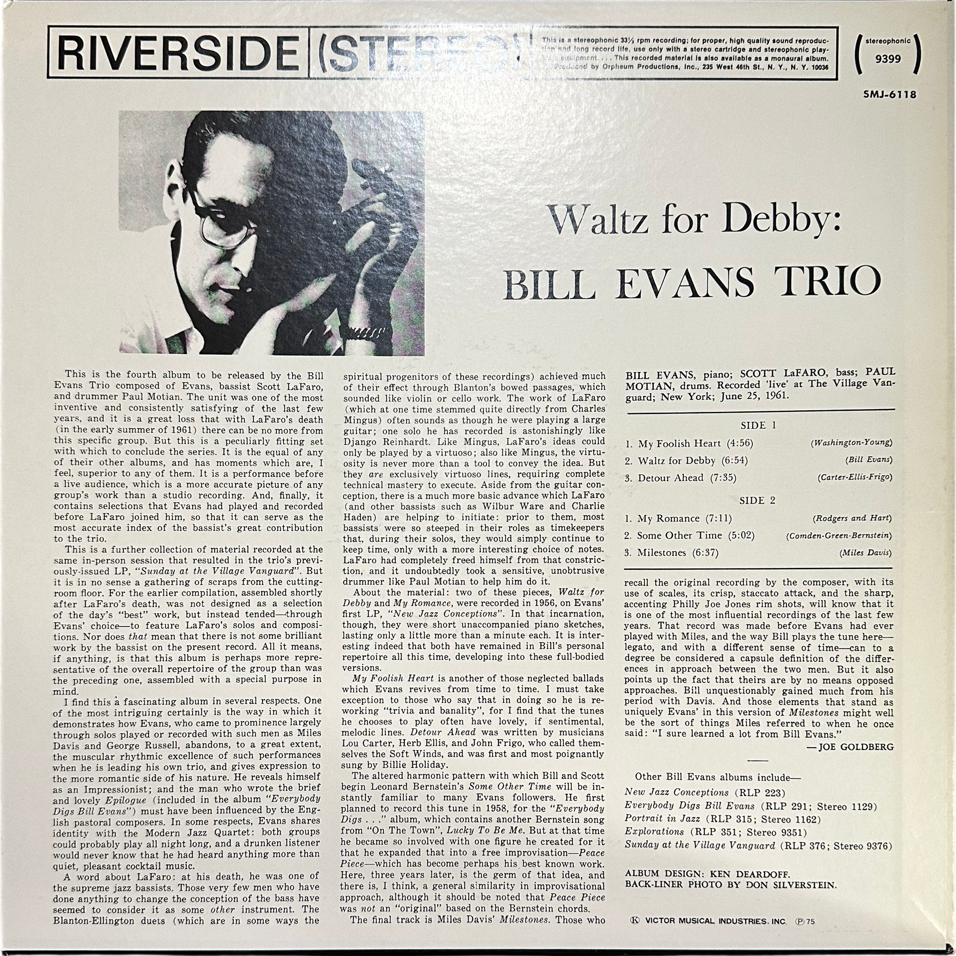 The Bill Evans Trio — Waltz For Debby 2
