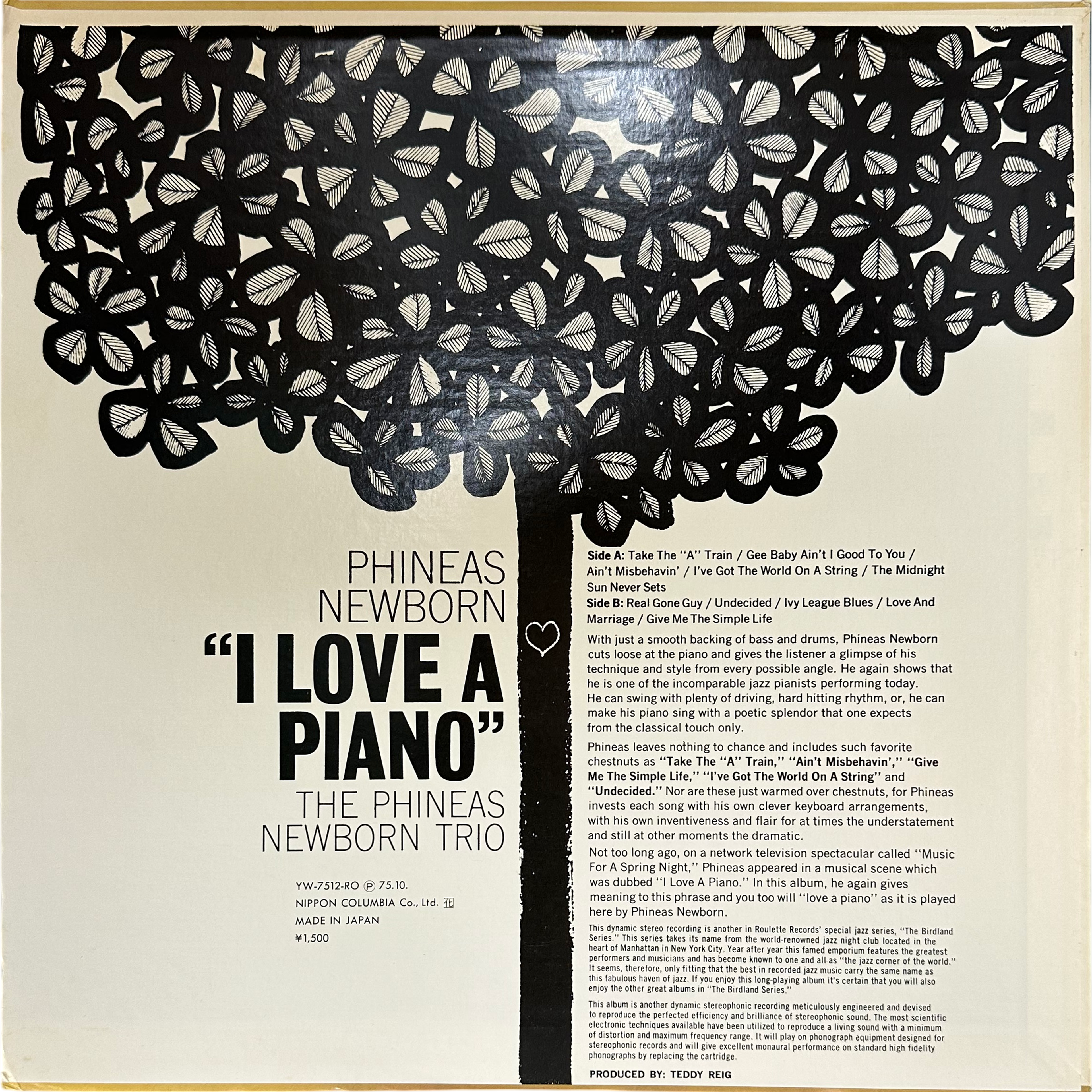 Phineas Newborn Trio — I Love A Piano 2