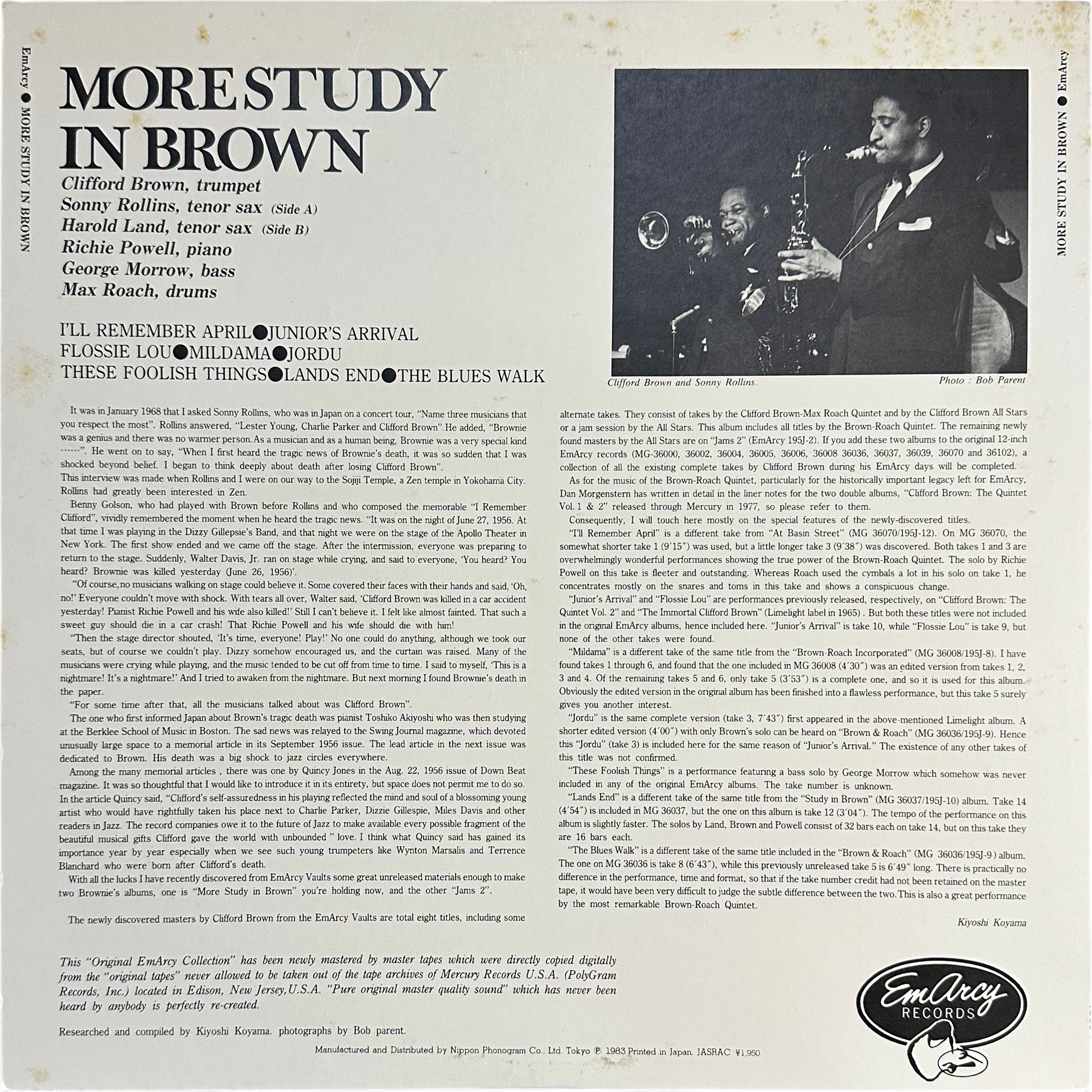 Clifford Brown — More Study In Brown 2