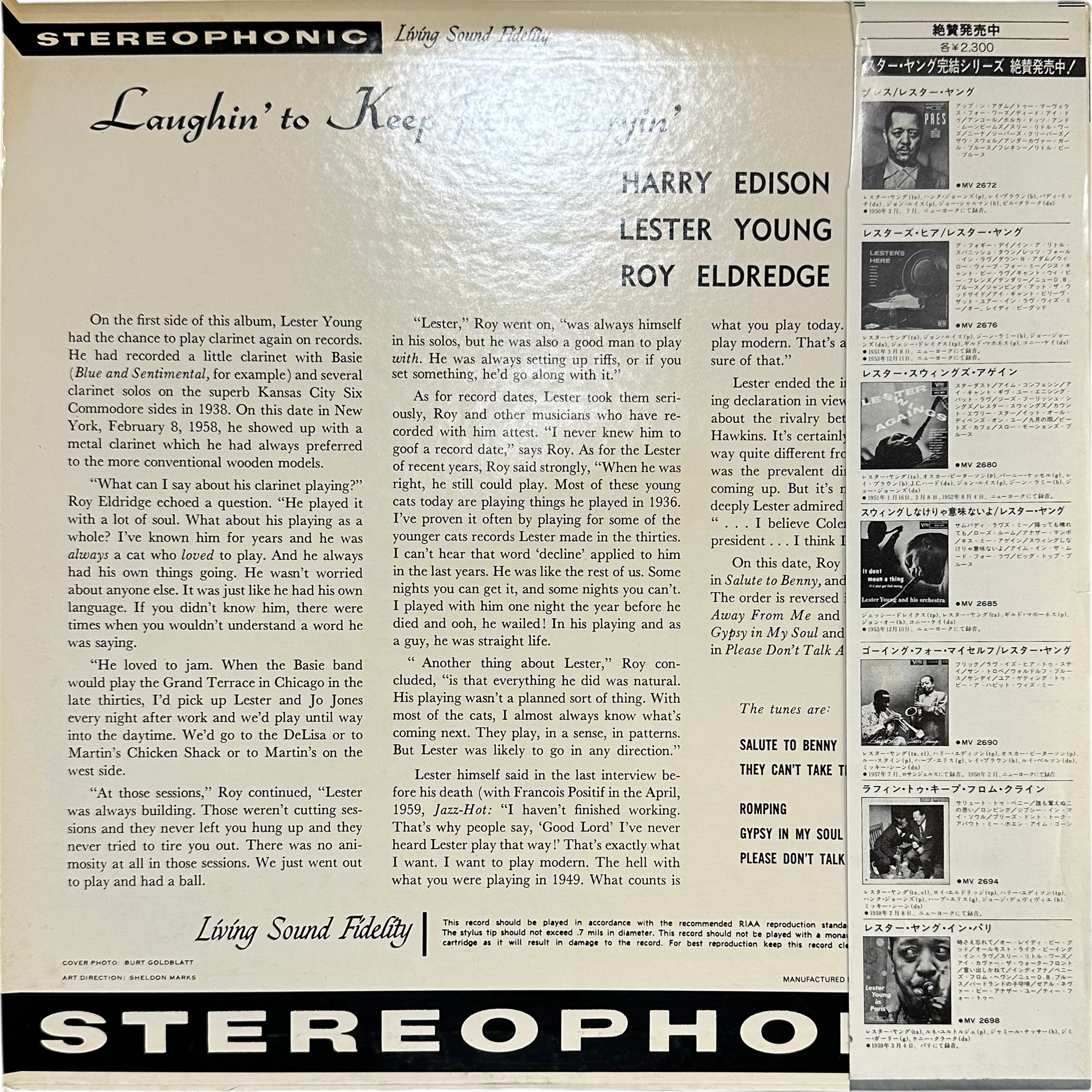 Harry Edison,Lester Young,Roy Eldridge — Laughin' To Keep From Cryin' 2